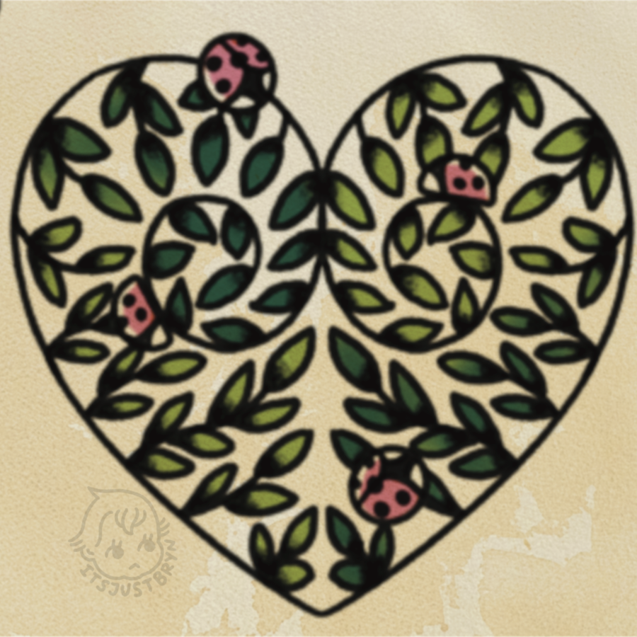 Bryn Riihimaki - Ladybug Heart - 3" - $300-450