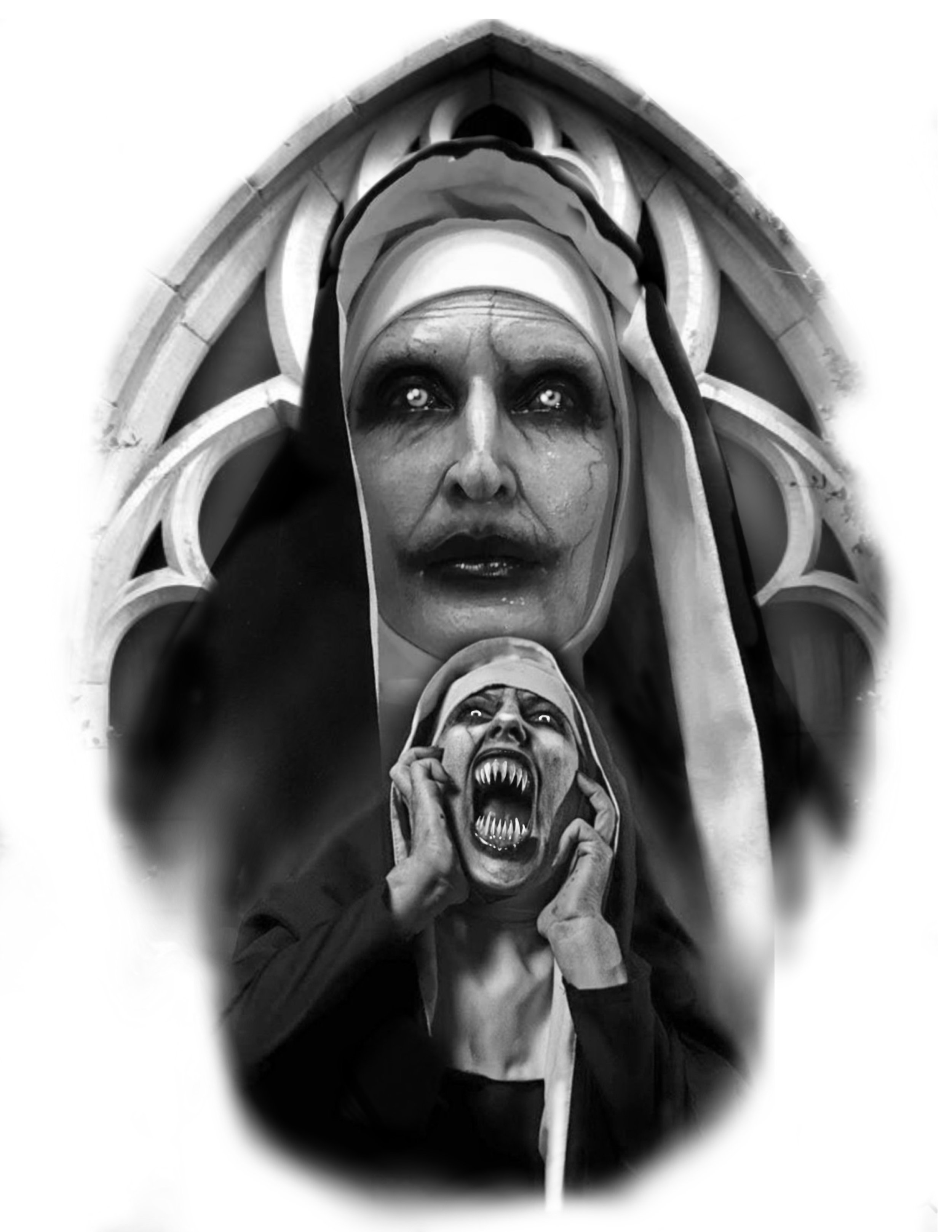 Matt Perlman - The Nun - 9" - $2500