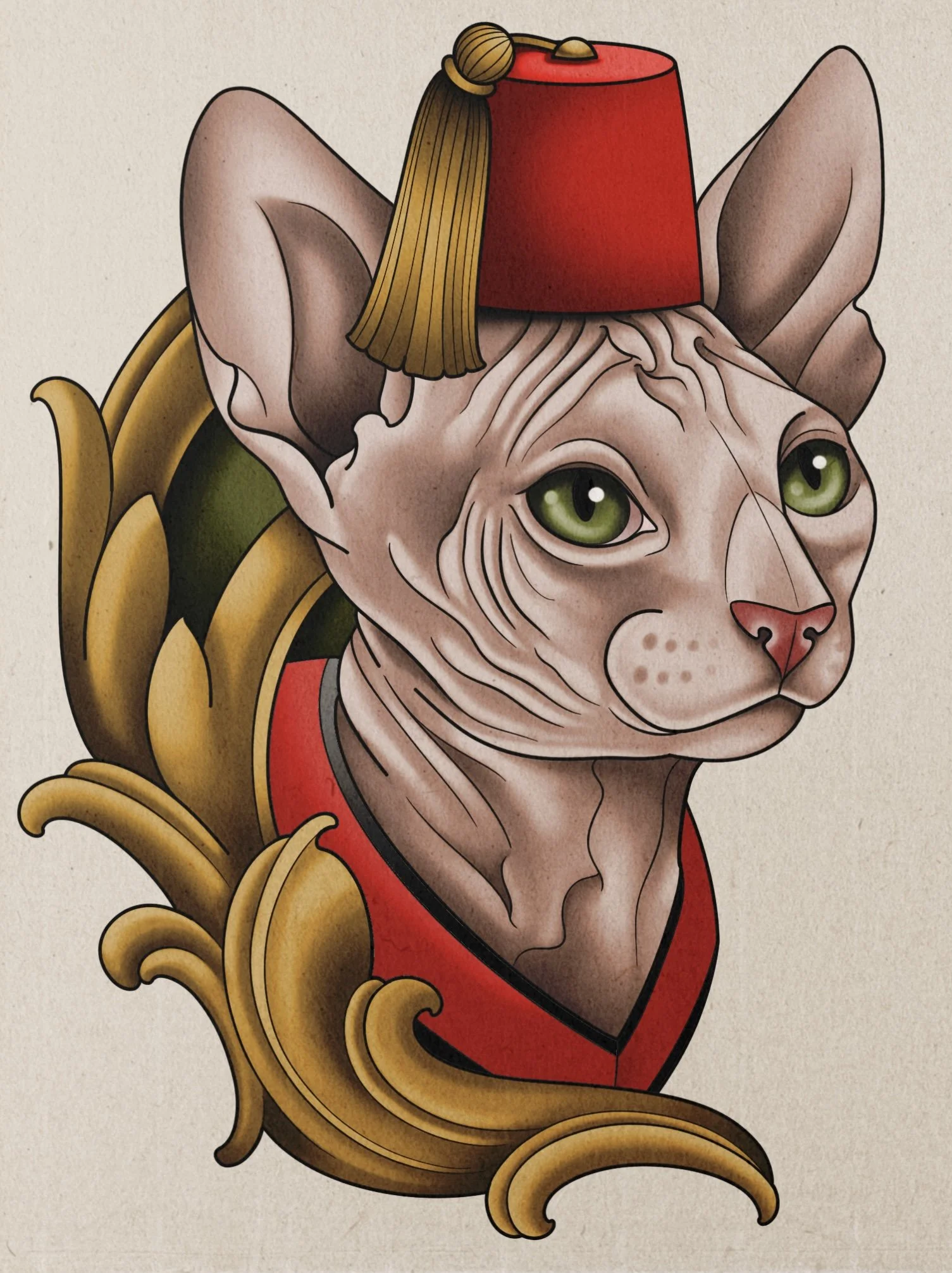 Lilith - Fez Cat - $500 - 6in