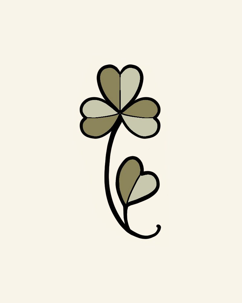 Mel Perlman- Small Clover $150 (2")