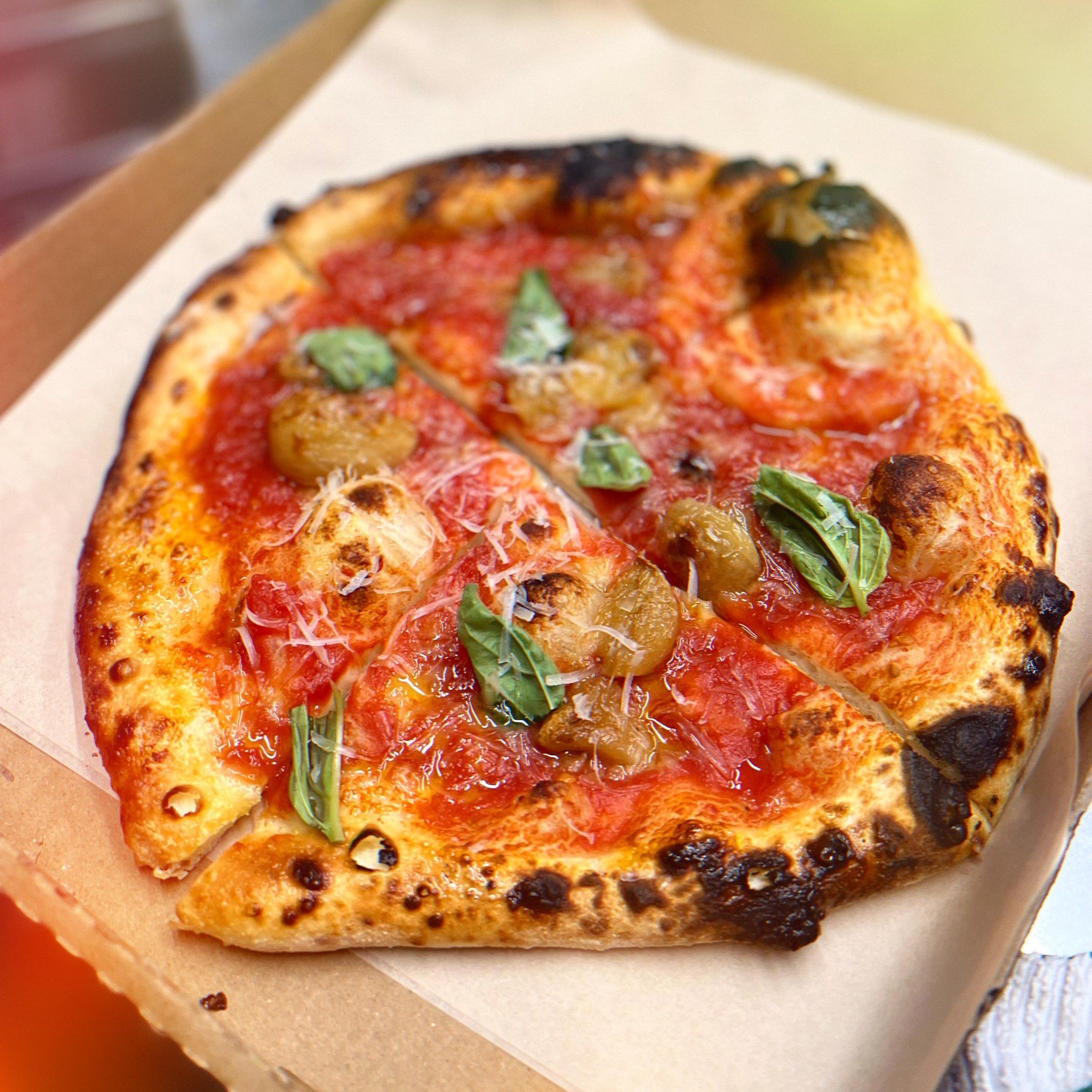 Pizza for lunch tomorrow! We&rsquo;ve been obsessed with our sourdough pizza lately . Typically sold only at night we thought we&rsquo;d share it in the afternoon. Should be make pizza a regular thing? 🤔 🧐 🤨