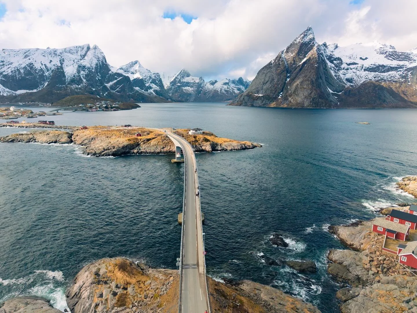 Resilience Within Stillness- In the Arctic region , where weather changes by the hour, there lies the Nordic engineering marvel of steel bridges connecting the Archipelago islands and its fishing village . They stood in stillness despite of the harsh