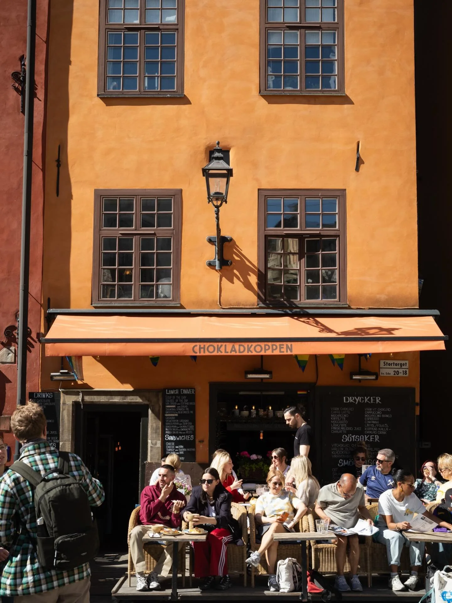 Swedish Light- When the rare Swedish light shines through the tight alleys in Stockholm, it brings out the contrast that the streets need . After a long drawn winter , the Nordic sun brings out the Swedish renewed energy. Blending with the vivid cont