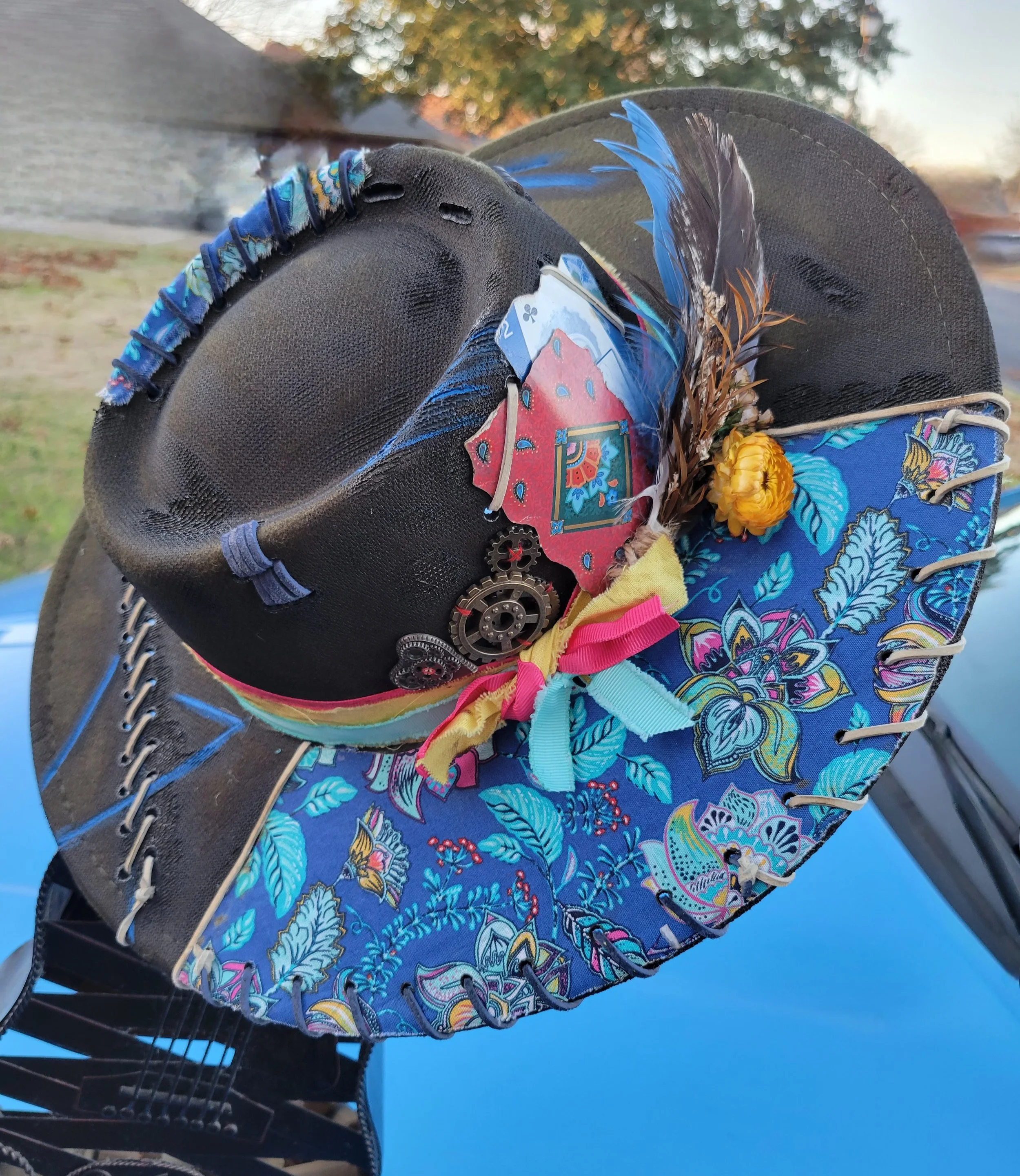 Don't Paisley Around-Boater Style Hat