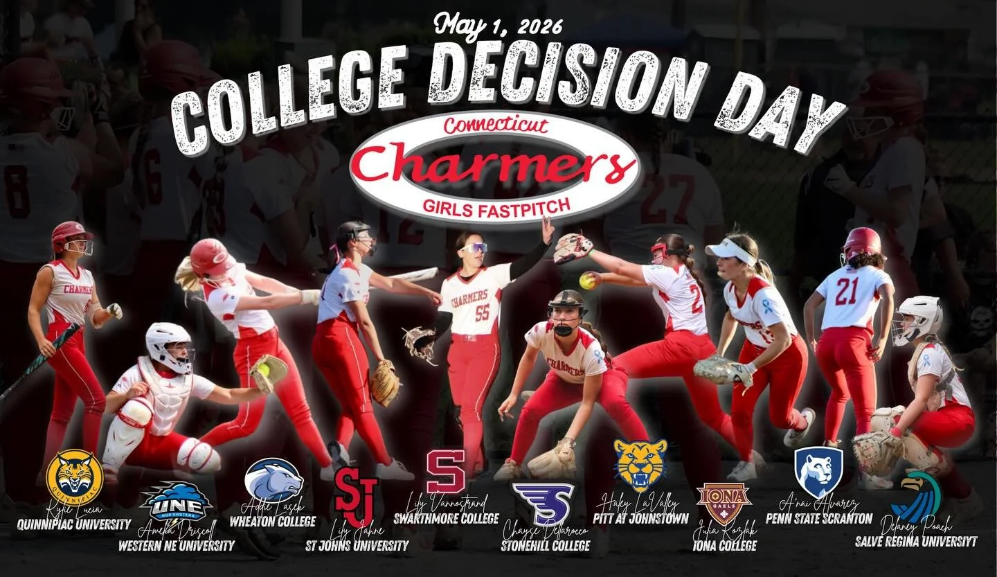 Happy College Decision Day to this hardworking group of seniors! We are so proud of these girls and everything they have accomplished so far in their academic and athletic careers.

The summer leg of the Charmers 18u Gold schedule begins June 6th, co