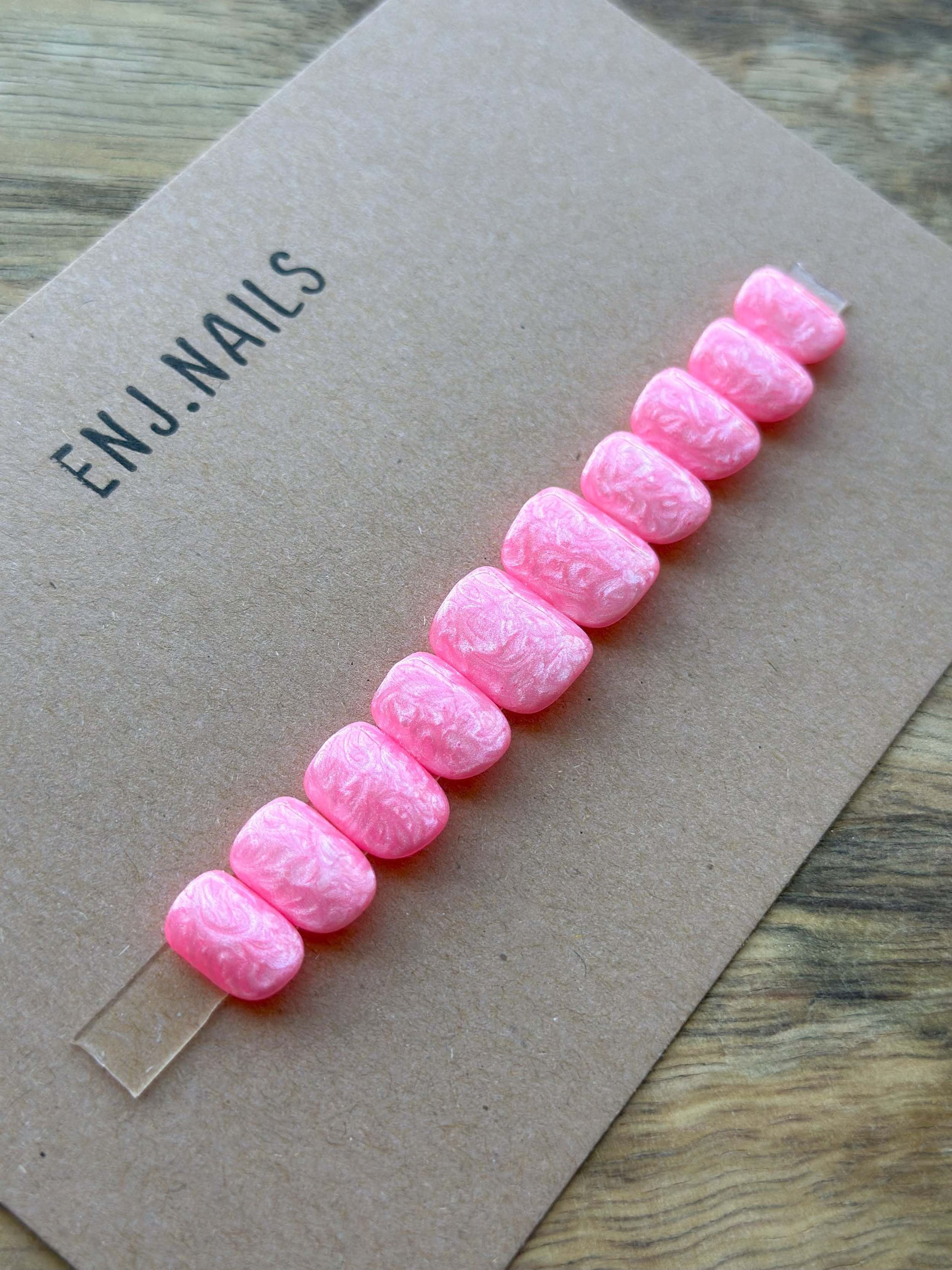 Pink Iridescent Swirlies