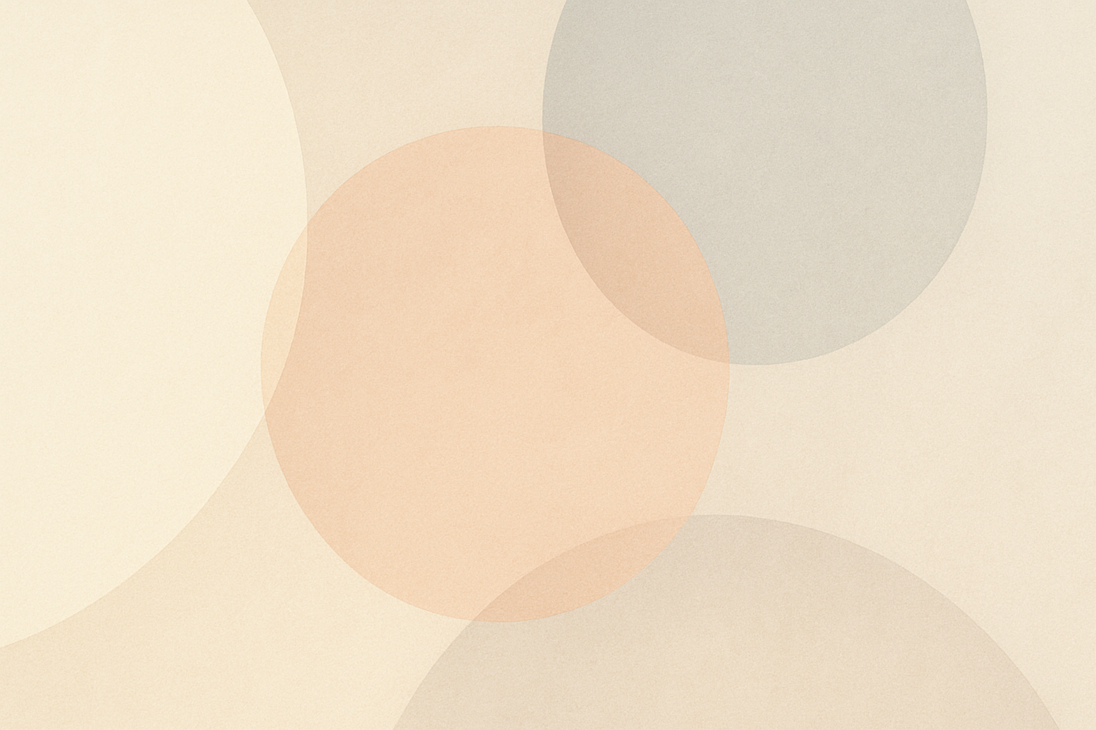 Abstract background with overlapping circles in soft, muted pastel colors.