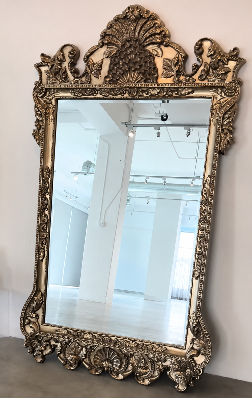 Gold Ornate Floor Length Mirrors
