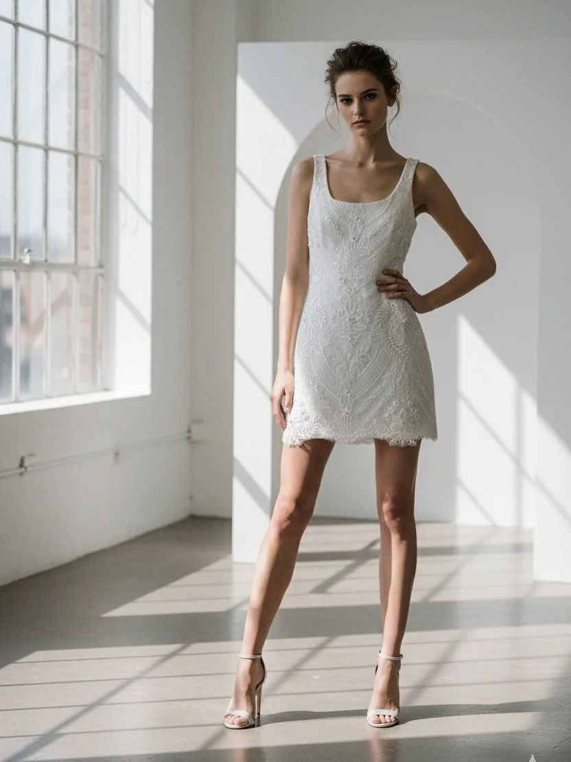 Full disclosure&hellip;&hellip; 

I had a play around with AI for the first time and generated these images. (Wow mind blown) 
The dress is designed by me, cut, sewn - the lace hand sculpted onto the base - so this dress is completely hand crafted by