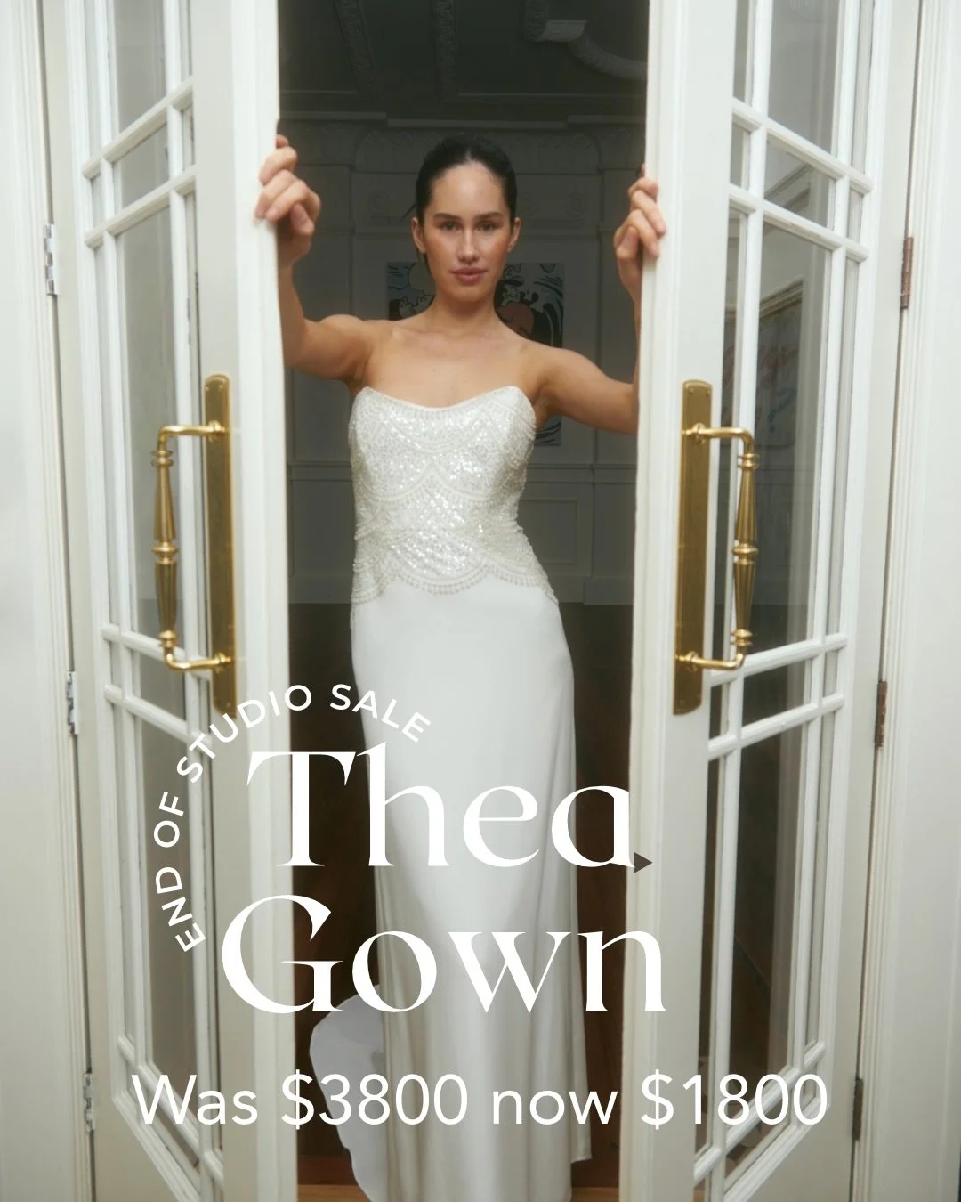 100% Silk gowns 
All available at 50% off in size 10
You&rsquo;re welcome xx