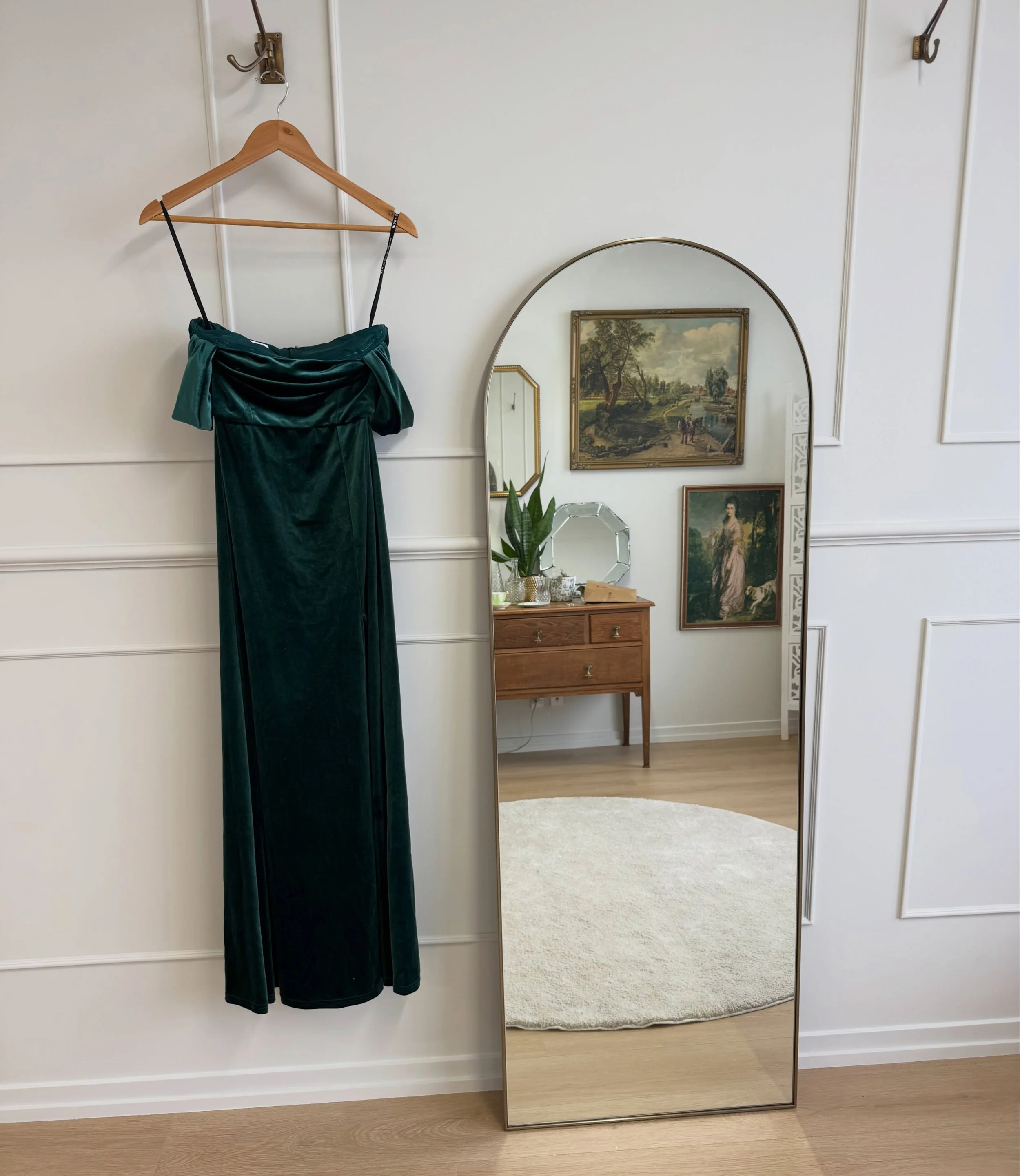 This Bridesmaids dress vibing with the studio perfectly