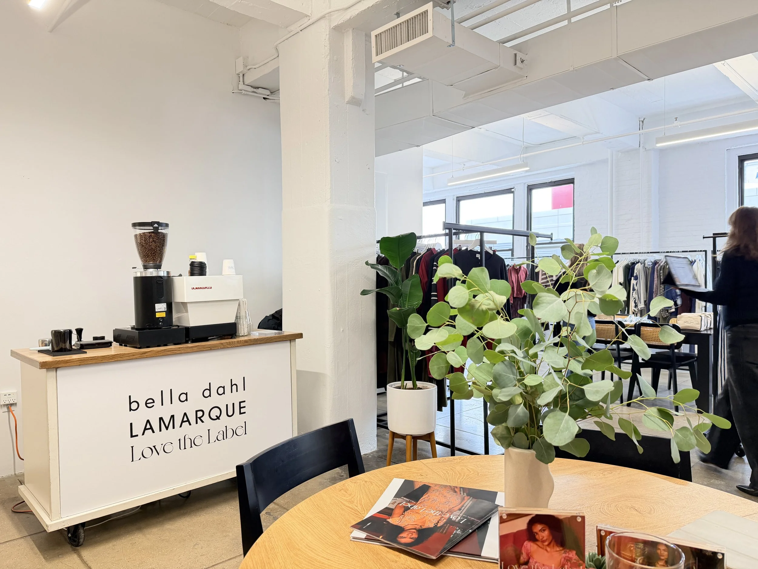 showroom coffee cart.