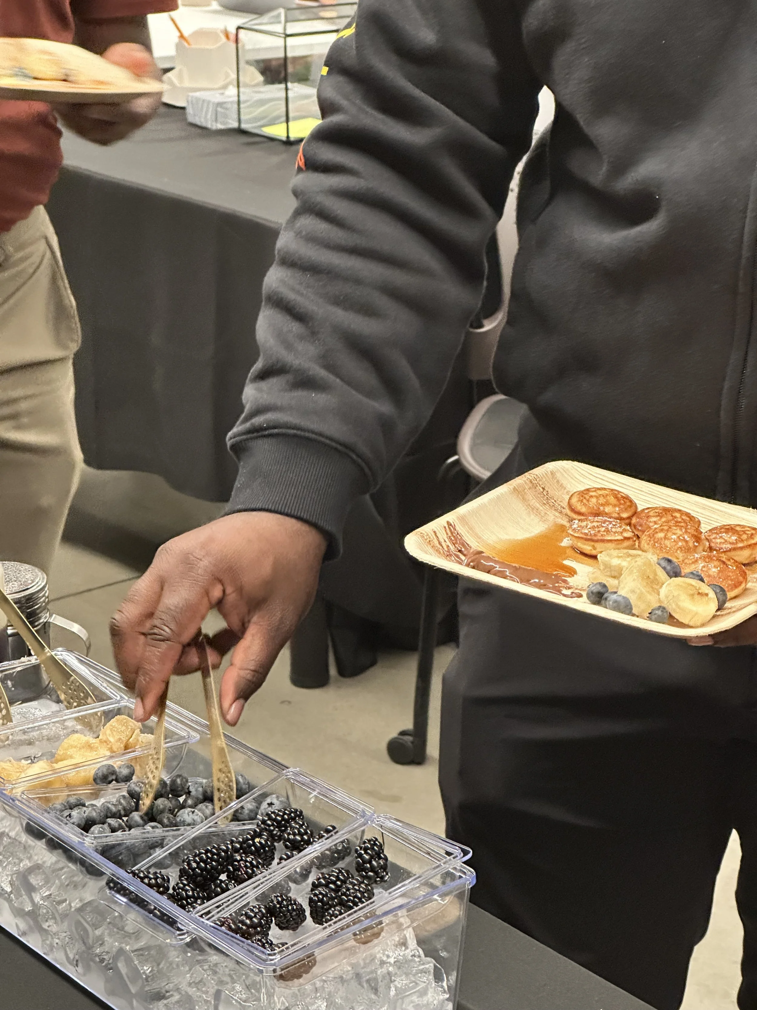 mini pancake catering