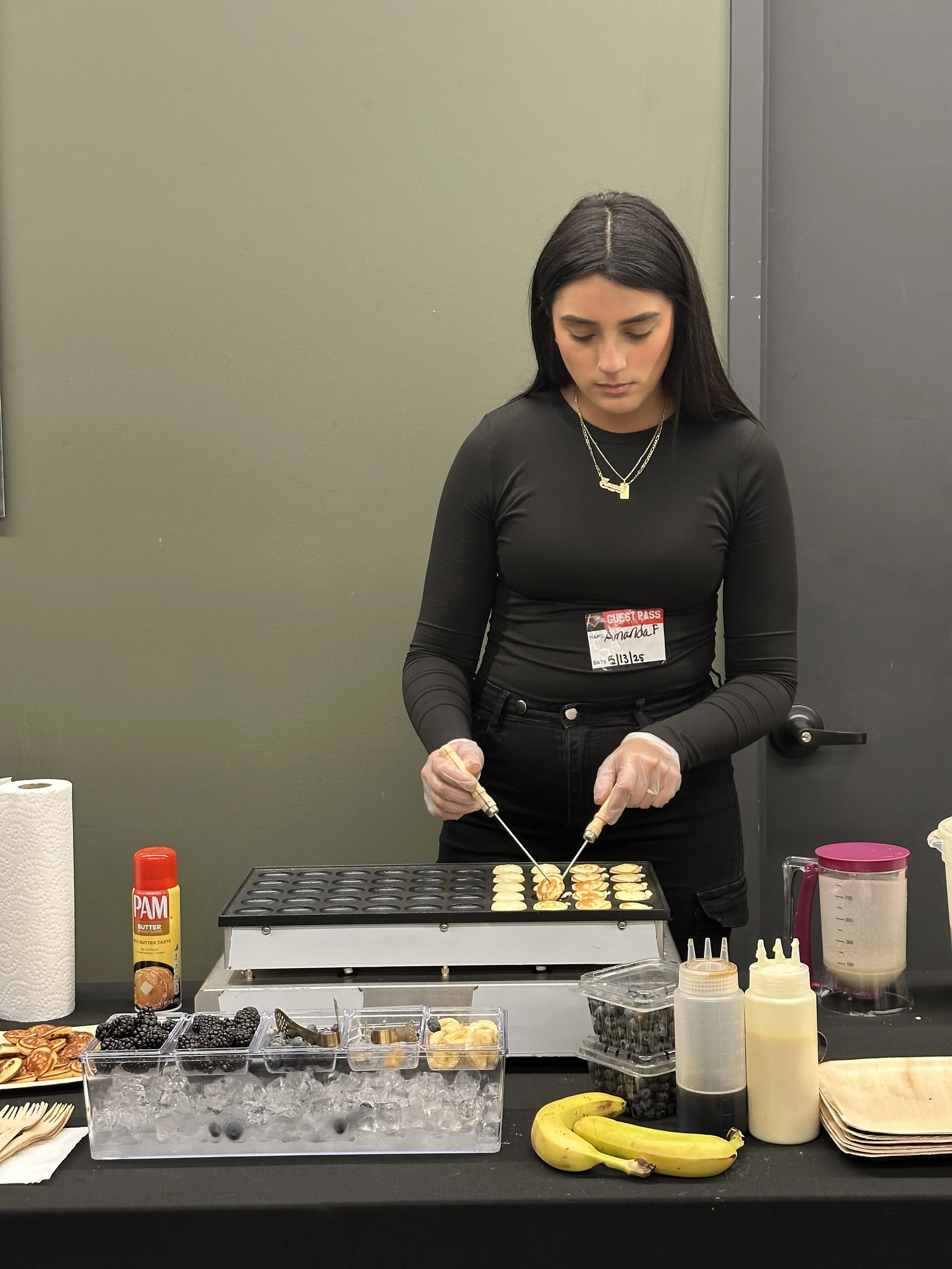 mini pancake catering
