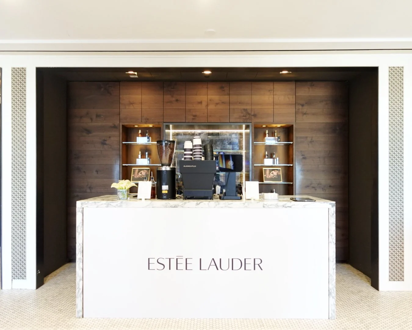 mobile coffee cart setup at the wold trade center