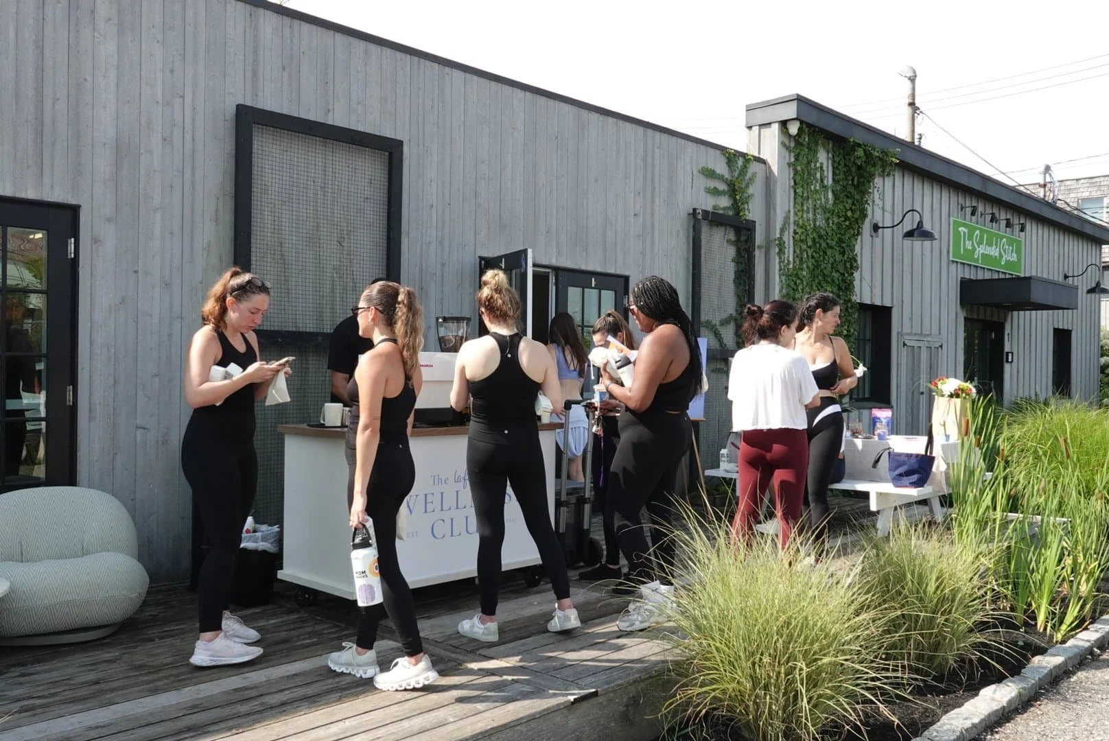 Guests enjoying specialty coffee catering at a private event