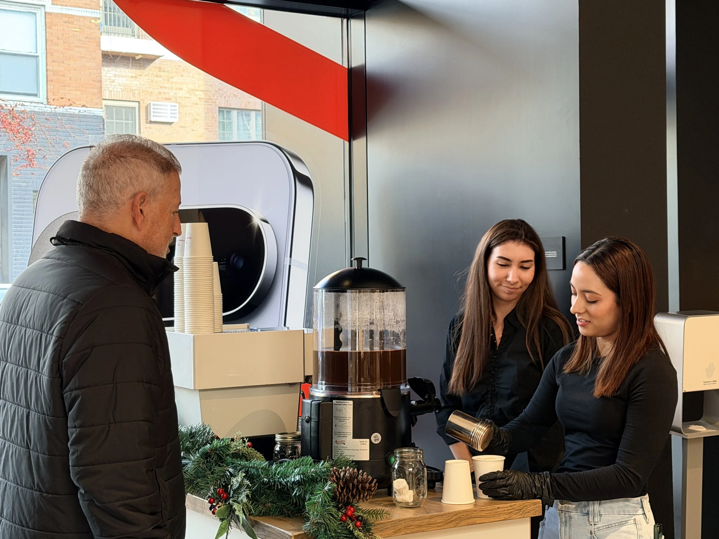hot chocolate catering nyc for the google store customers