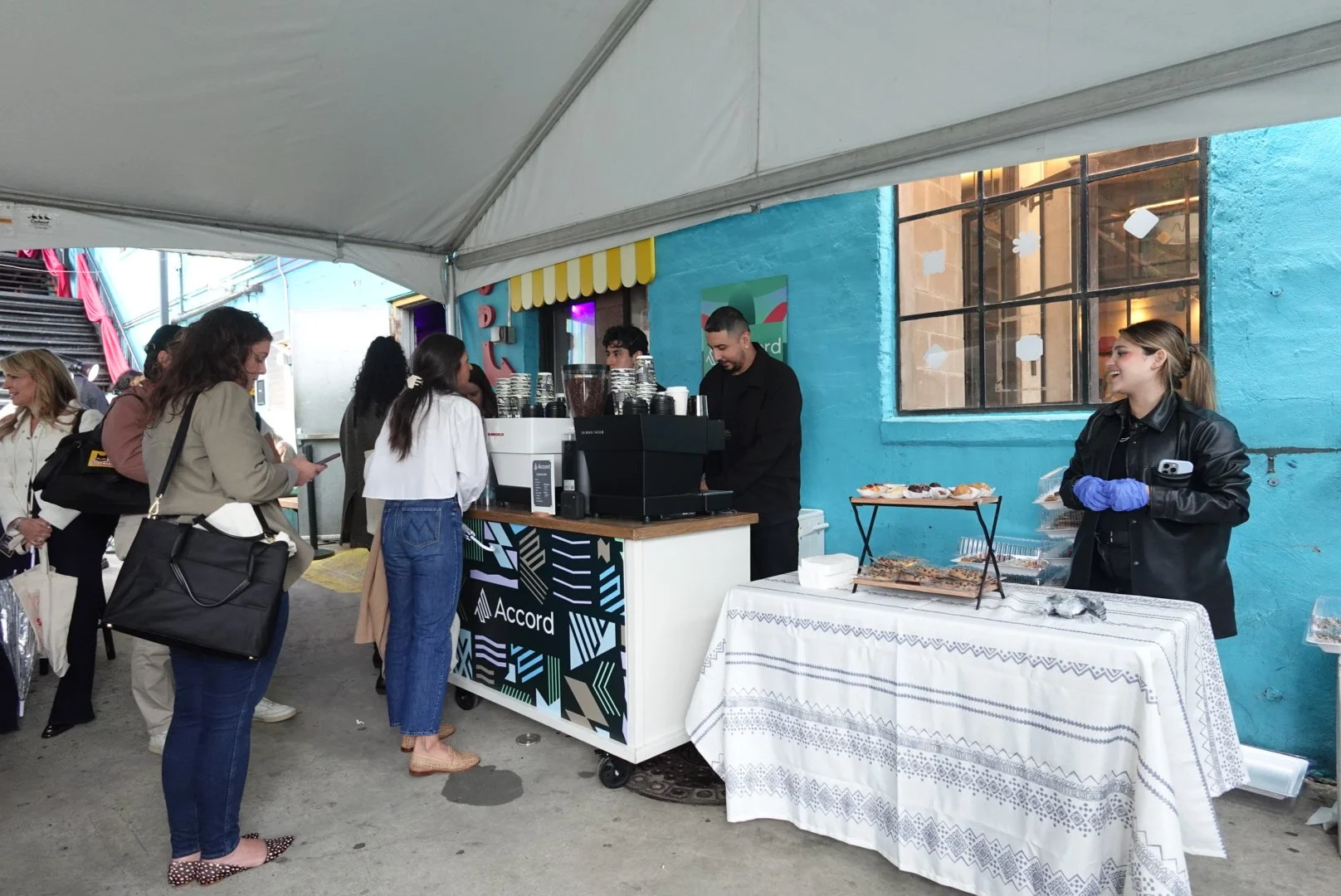 busy day serving more than 500 guests at the Rev Fest in Brooklyn. A Place Coffee Brewers was able to perform properly brewing delicious coffee all day long