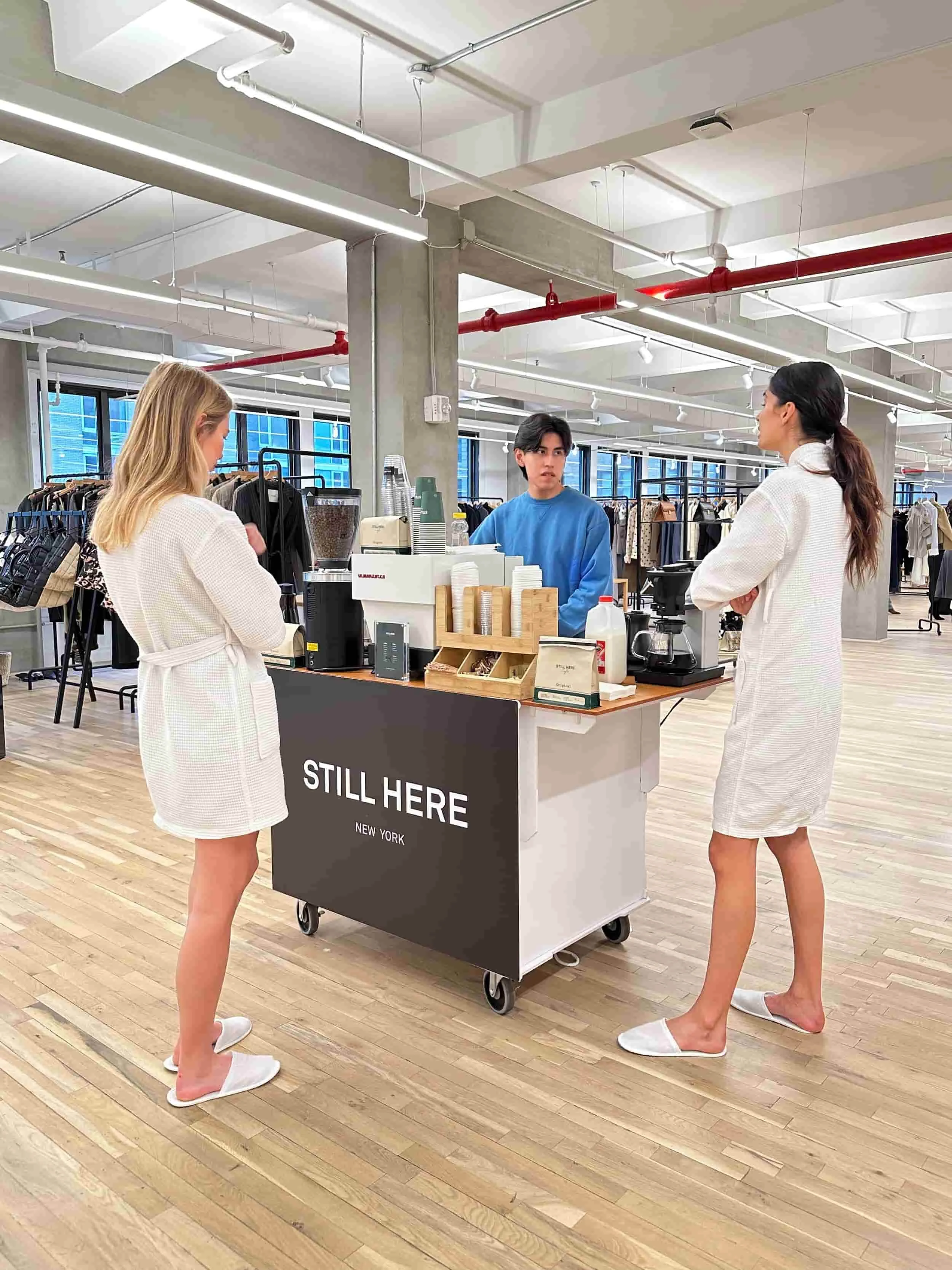 branded coffee cart