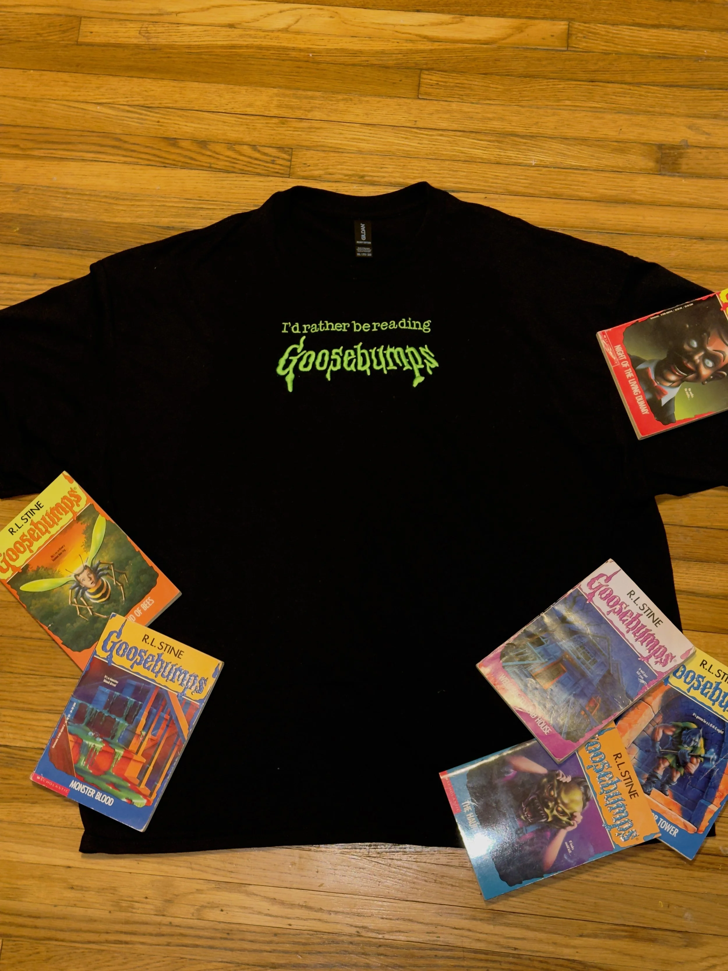 i'd rather be reading goosebumps shirt