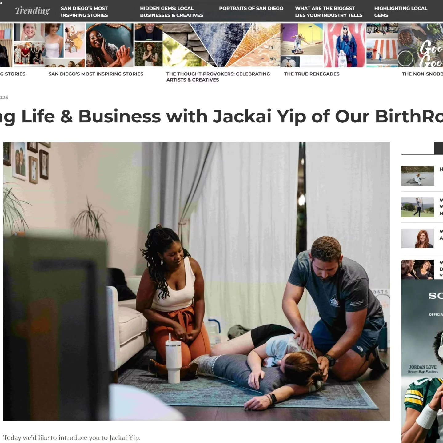 🎉 Exciting news!

I was recently featured in&nbsp;SD Voyager&mdash;because changing birth outcomes starts with&nbsp;education + empowerment.

When Stephen and I look back on our four birth experiences, the difference wasn&rsquo;t luck. It was having