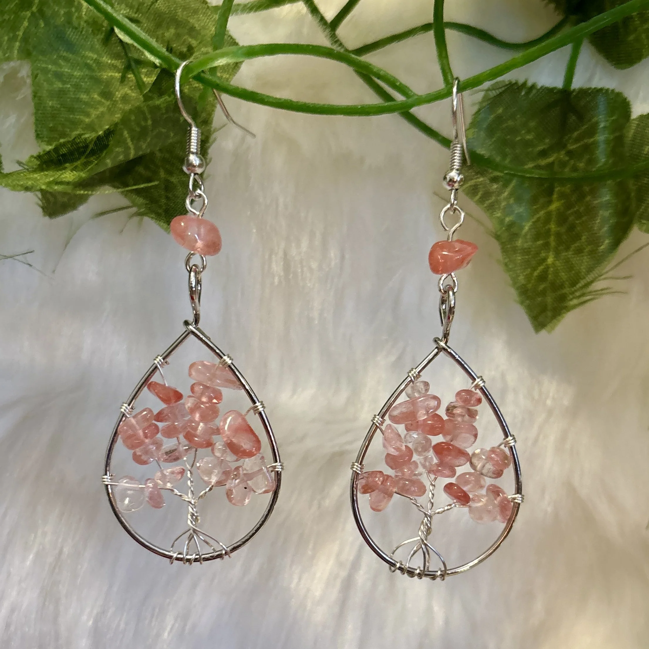 Teardrop Tree of Life Earrings