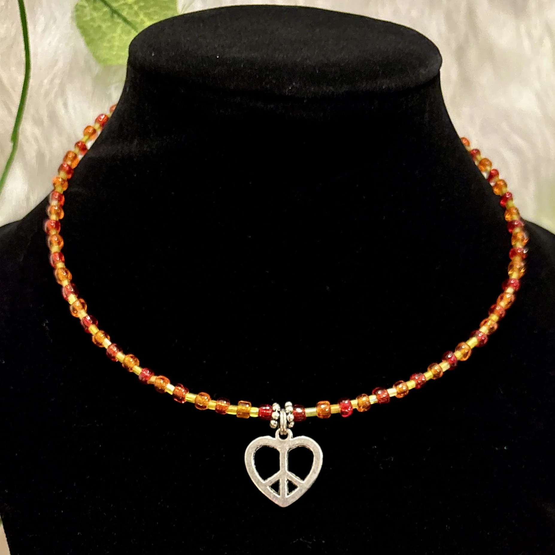 Peace and Love Choker