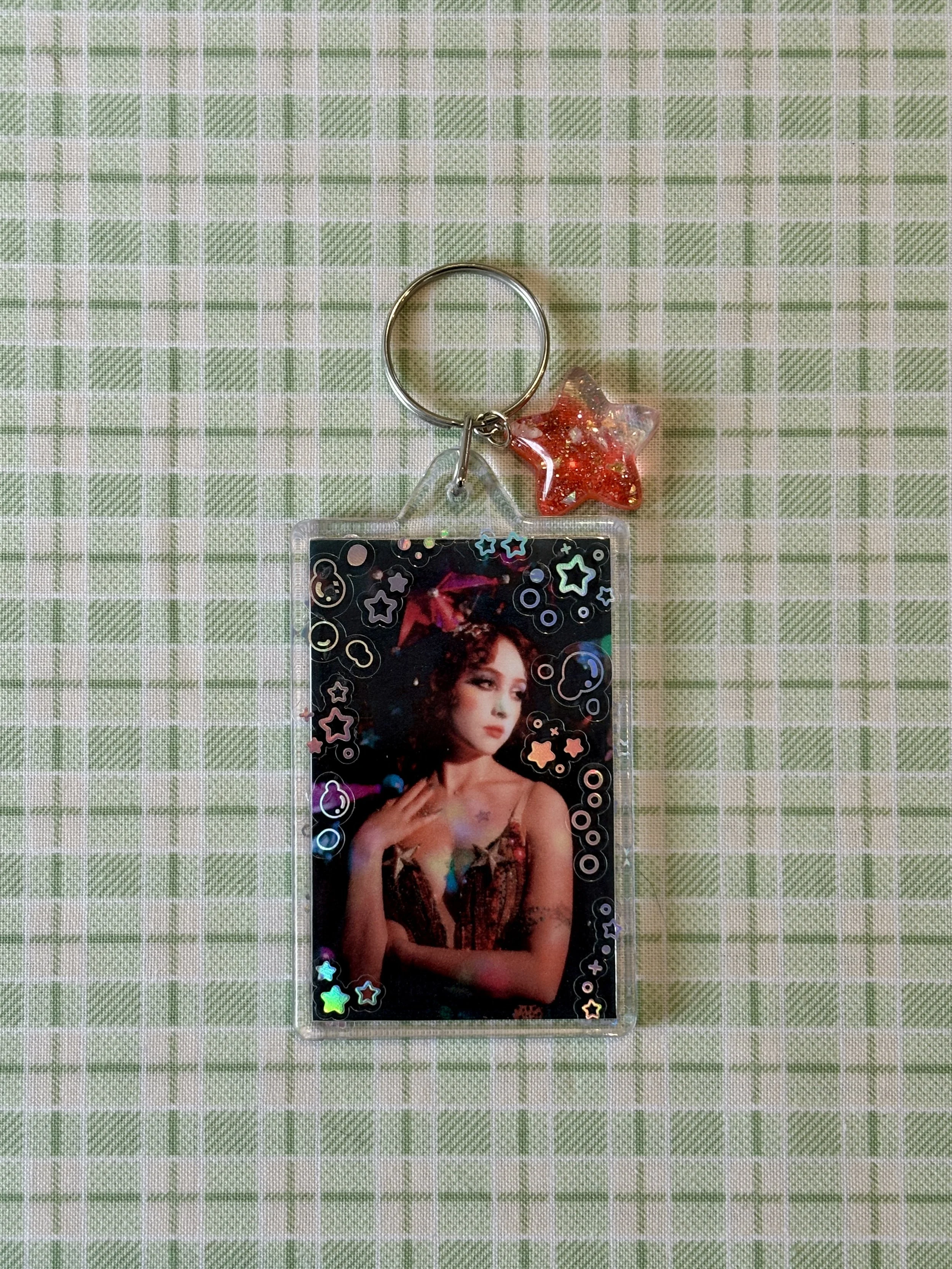 Chappell Roan Midwest Princess Photo Card Keychain