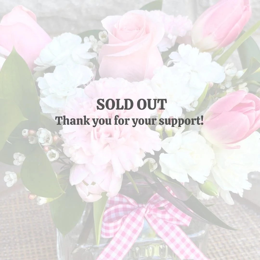 And just like that, our Mother&rsquo;s Day Floral Arrangement is sold out for the season! Thank you to everyone who placed an order. 🤍🌸

If you&rsquo;re still looking for a thoughtful arrangement for mom, don&rsquo;t hesitate to reach out and I can