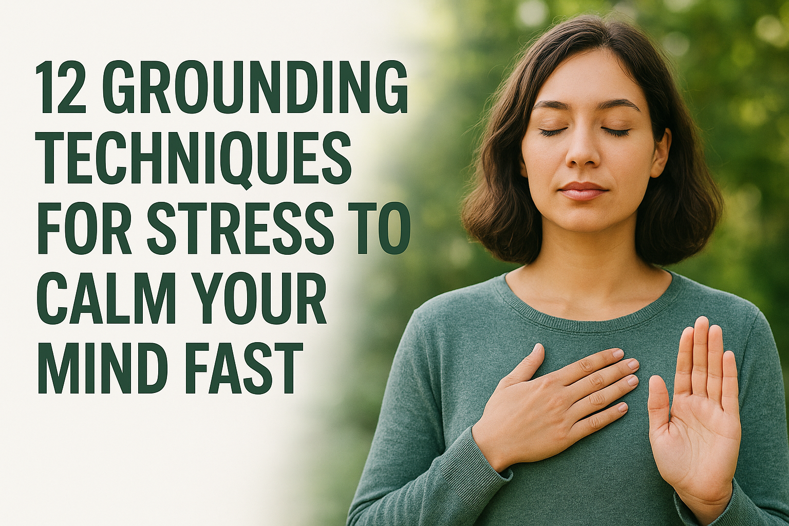 12 Grounding Techniques for Stress to Calm Your Mind Fast
