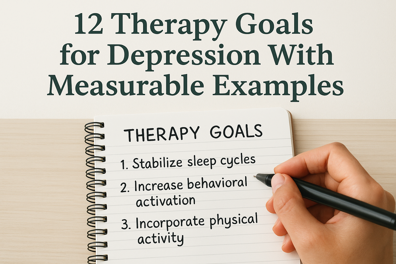 12 Therapy Goals for Depression With Measurable Examples