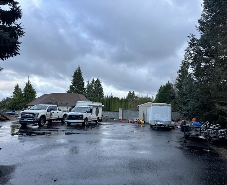 Raw land photo of the client's property before any construction