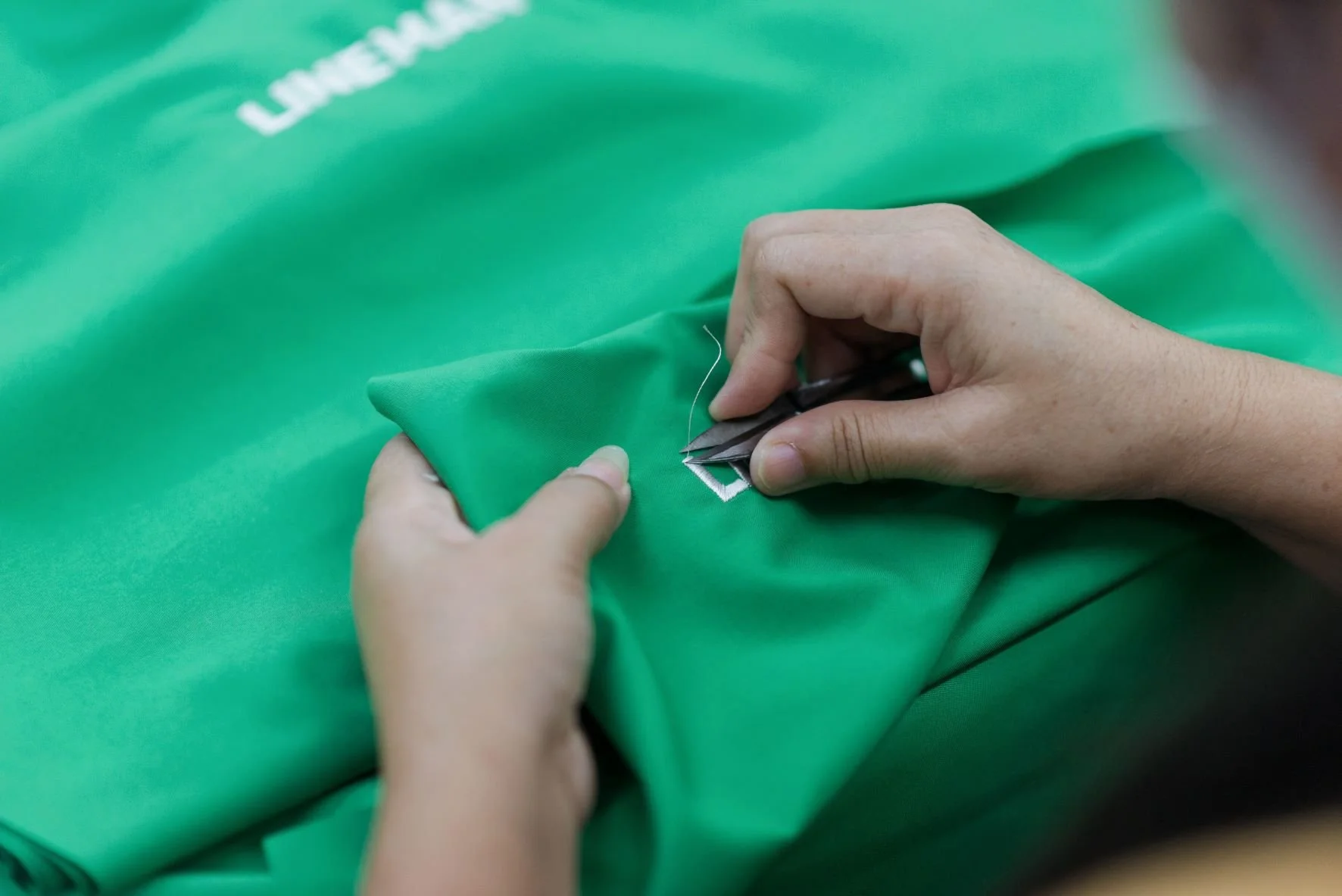 Cutting thread for quality check