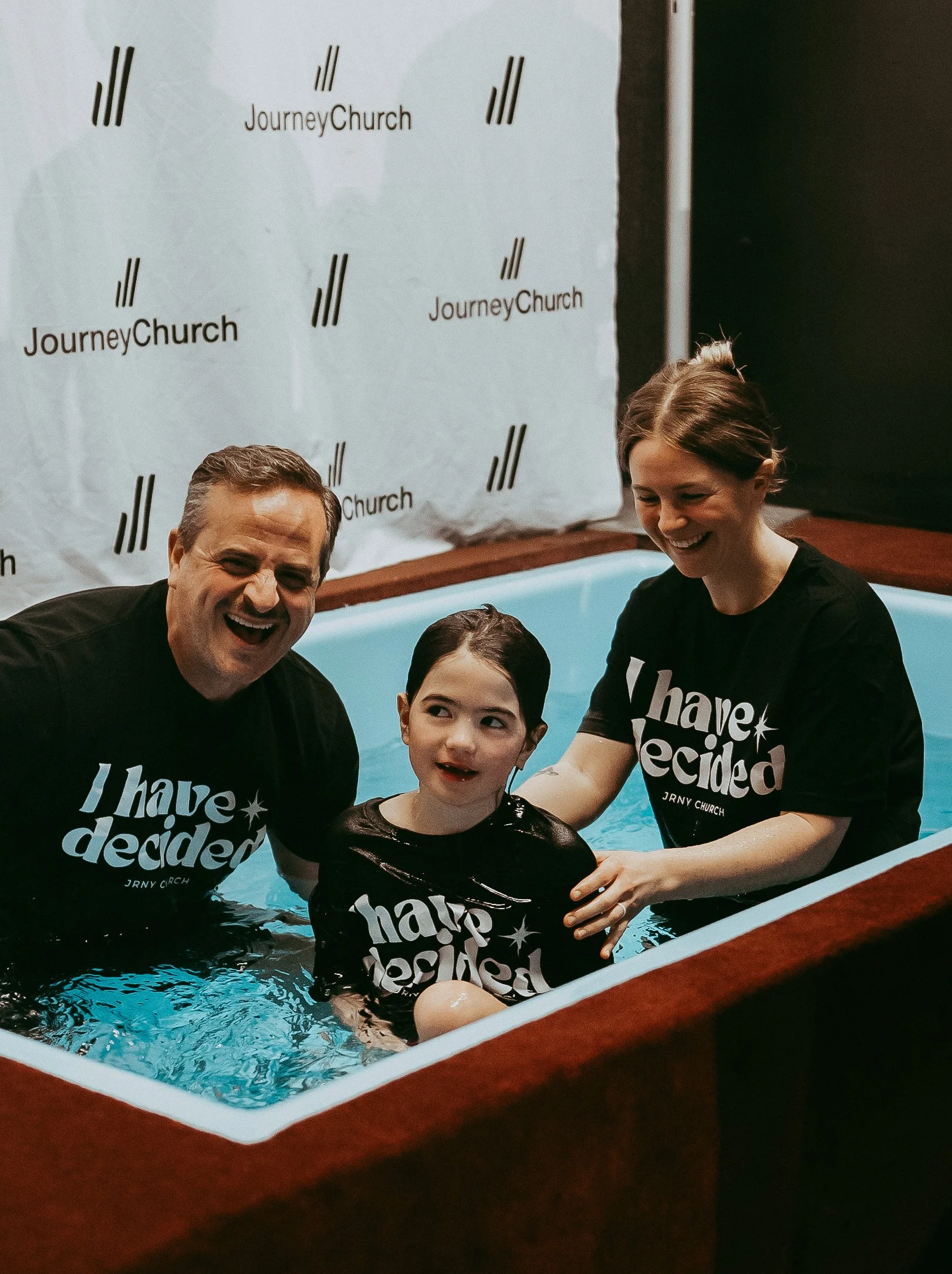 Baptism on Easter Sunday at Journey Church Calgary