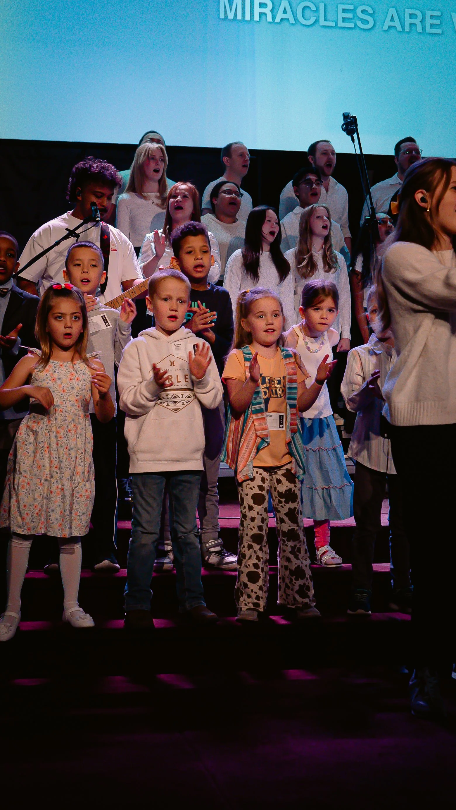 Journey Kids choir at Easter Sunday service