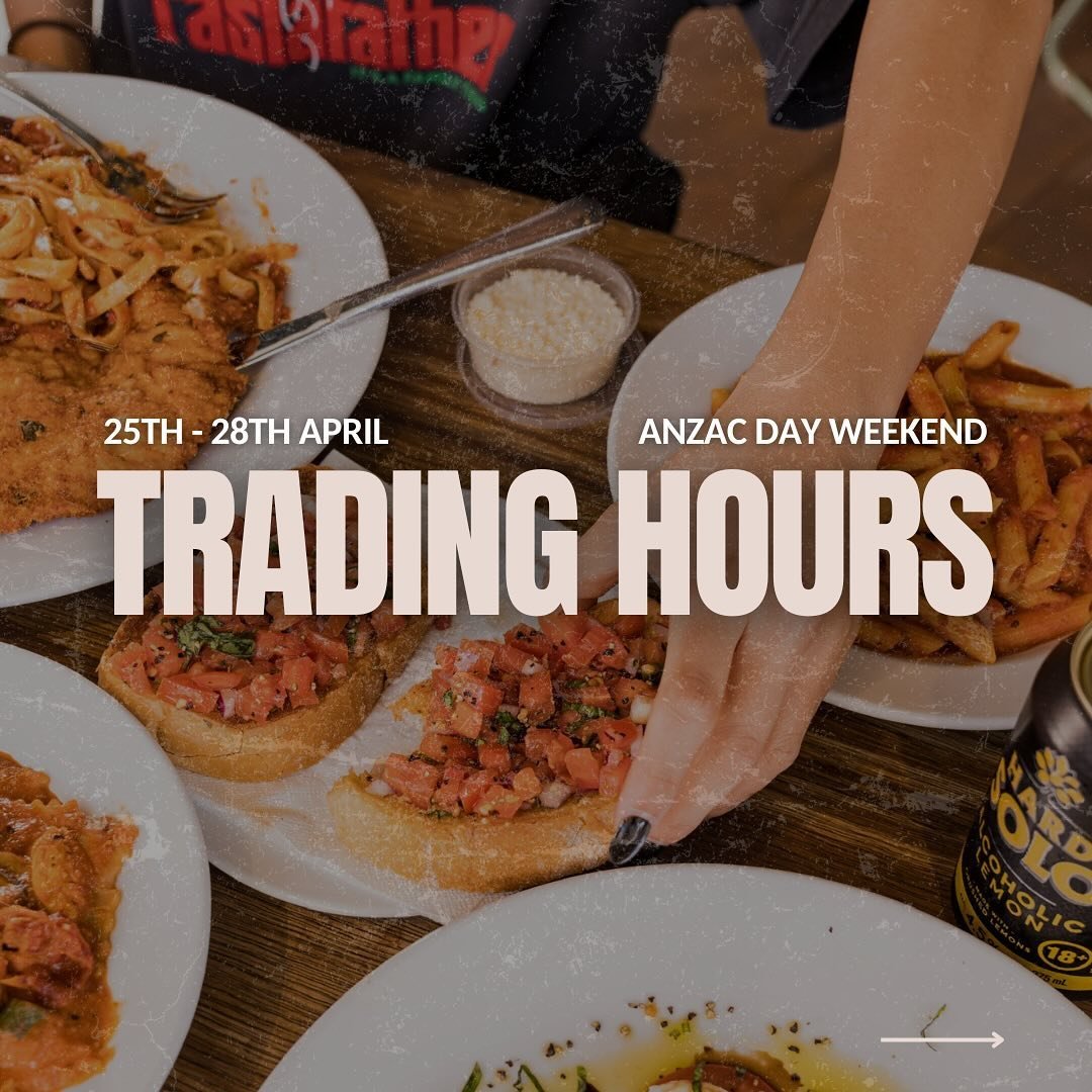 Remembering our heroes this Anzac Day ❤️

We are trading as usual this Anzac Day + weekend. Swipe to see our trading hours!