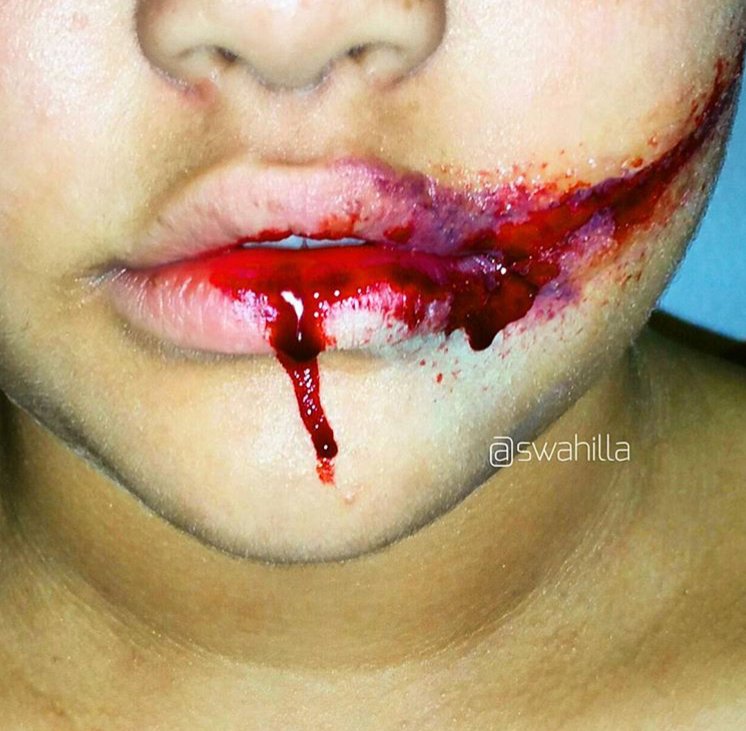 Joker SPX Slit Lip Halloween Makeup By Suhaila