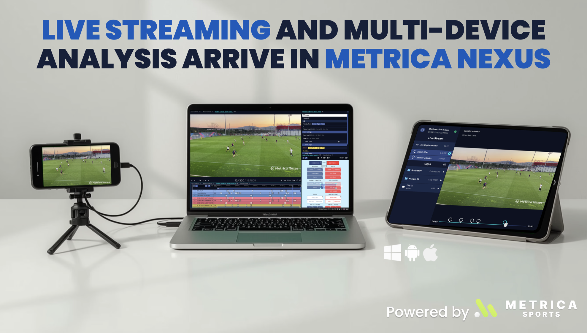 Élő Közvetítés és Többeszközös Elemzés Érkezett a Metrica Nexusba