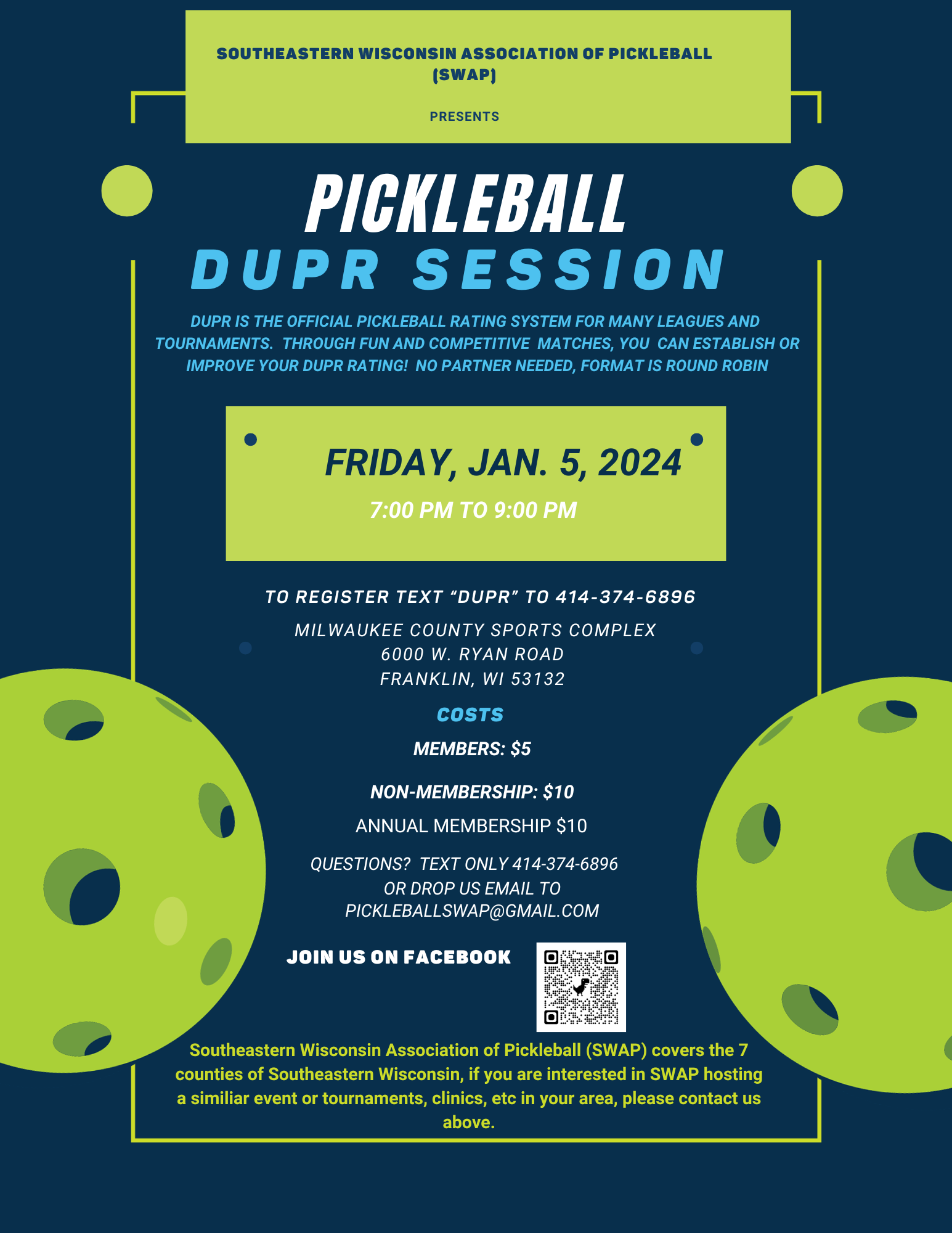 Events — Southeastern Wisconsin Association of Pickleball