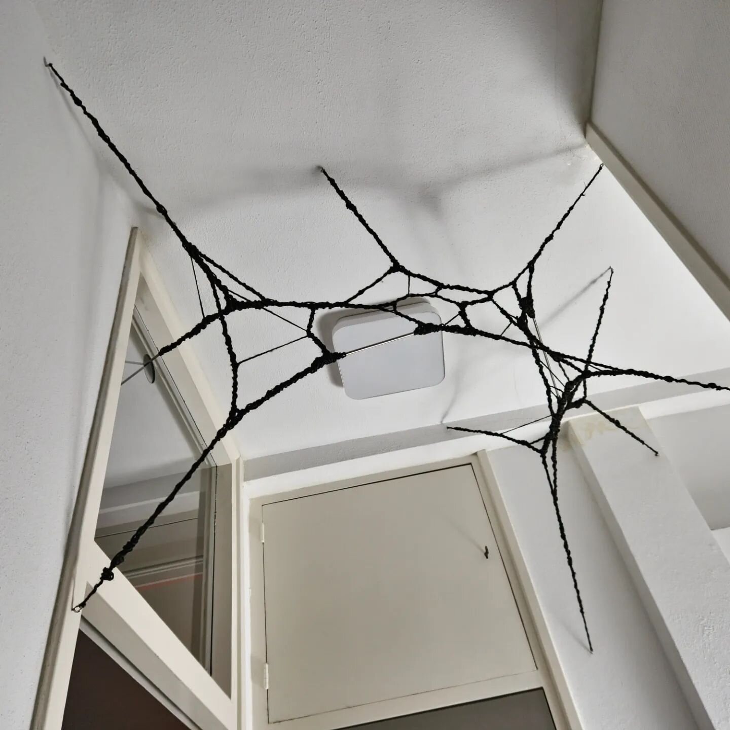 This work was made from mostly left over materials from the group exhibition 'Sustaining Small Acts'.

Installed permanently in the collection of @t_o_p__s_h_e_l_f

#installationart #network #artgallery #contemporaryart #upcycle #aesthetic #handmade 