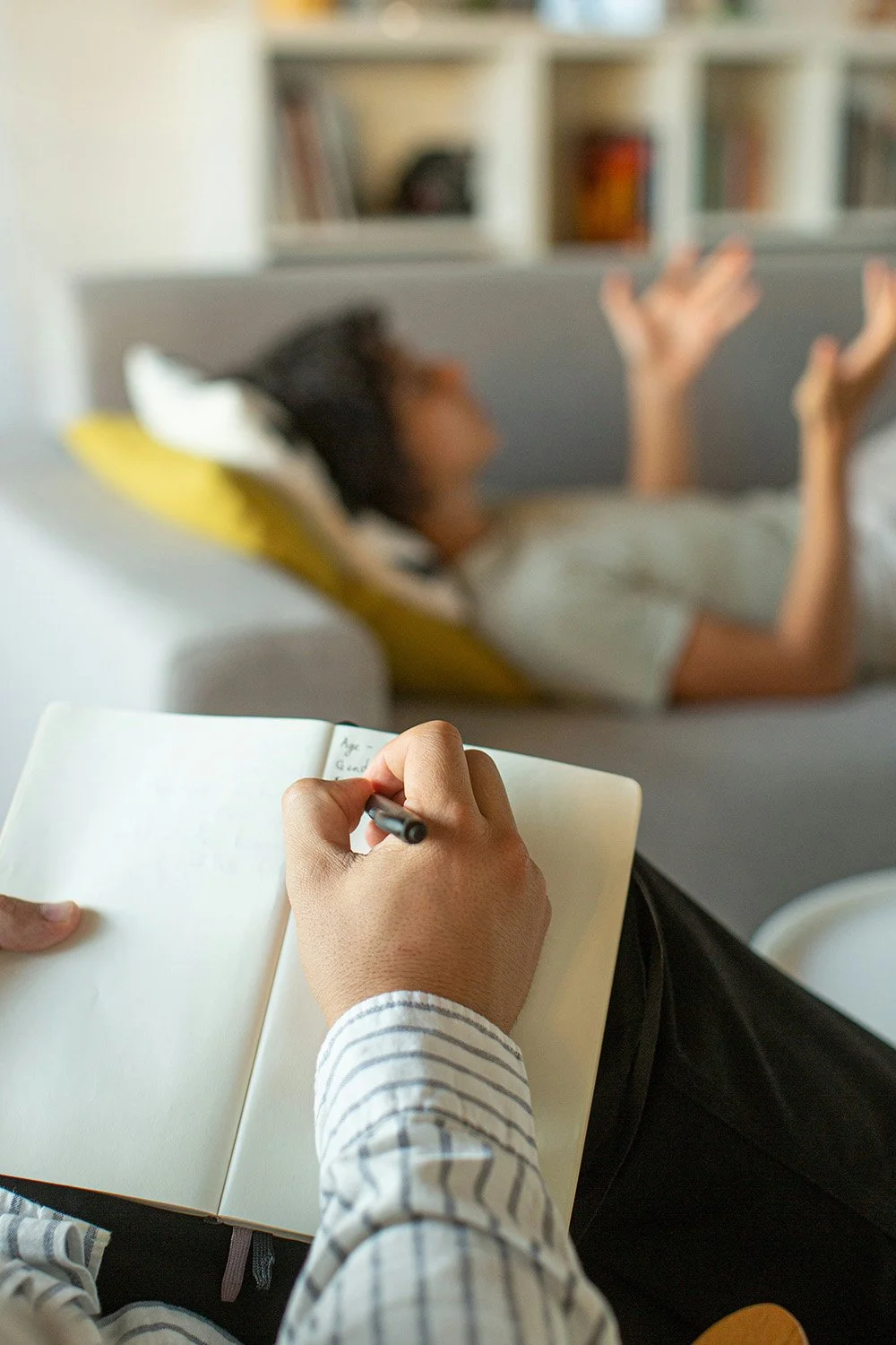 In-Home Counseling Services in Denver, CO, image of a person sharing their feelings