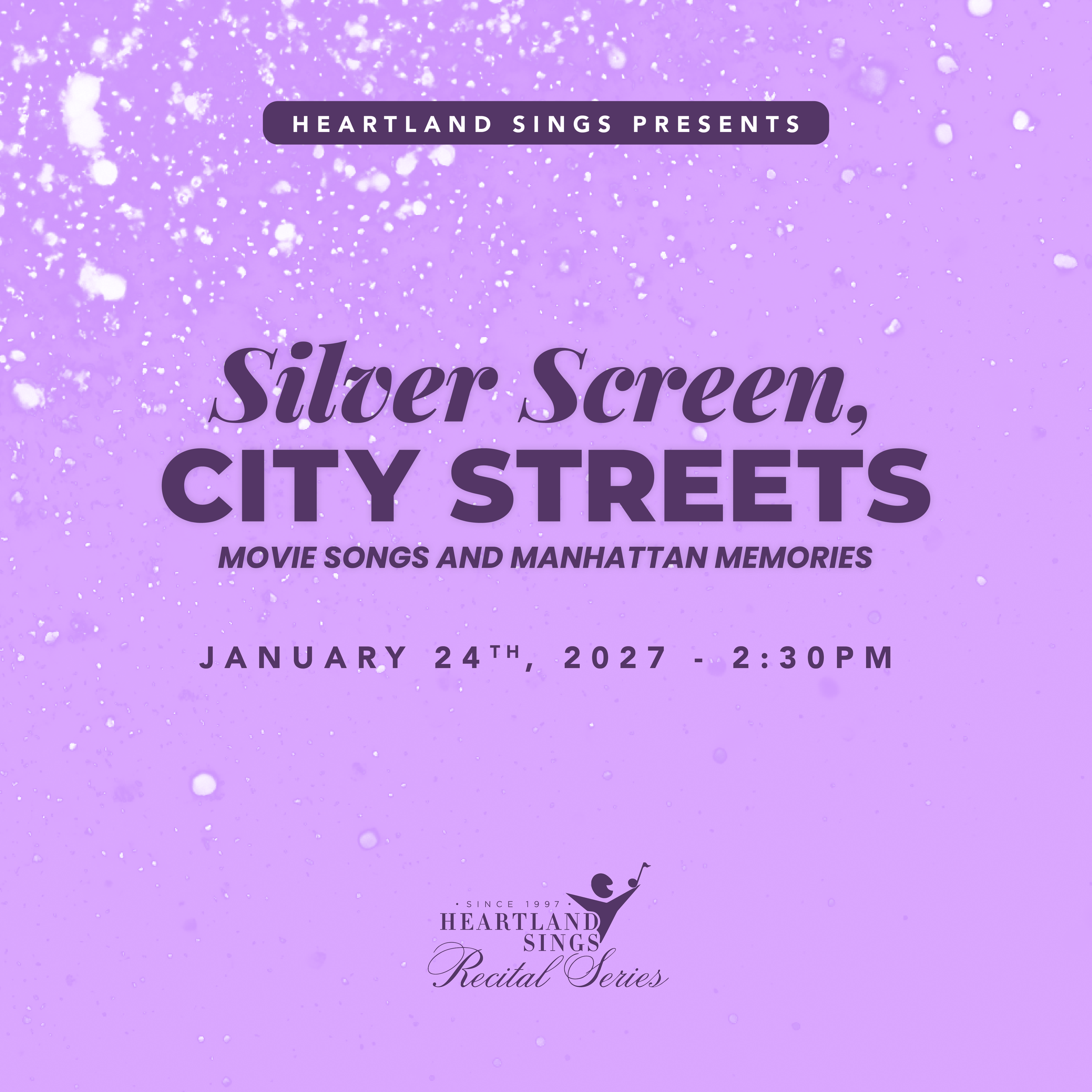 Silver Screen, City Streets: Movie Songs and Manhattan Memories | 2026-2027 Recital Series