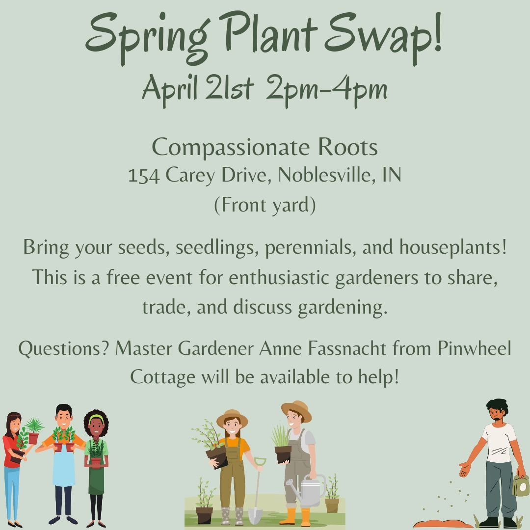 Breaking News! Master Gardener @pinwheelcottage will join us at the seed/plant swap to answer questions and provide gardening guidance! We look forward to seeing you all!