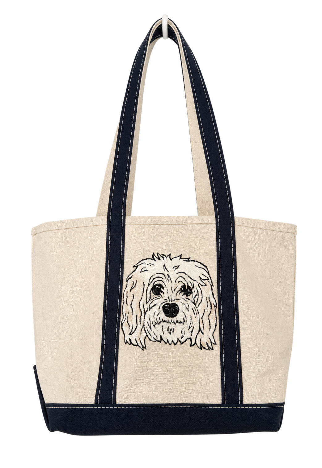 Acrylic and fabric medium on canvas tote