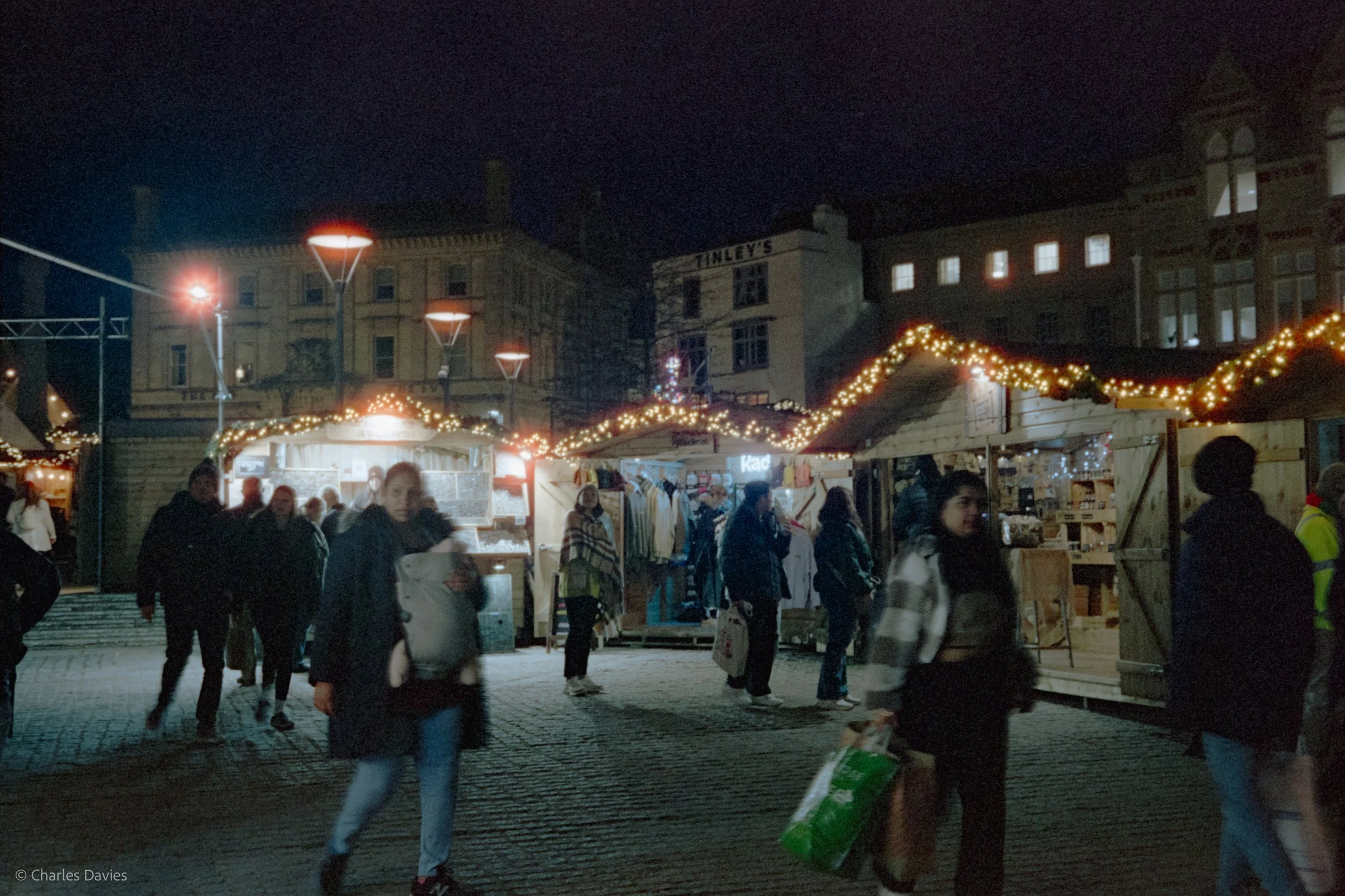 Roll 16 - 2024 - Europe - United Kingdom - Exeter - Cinestill 800T - Olympus 35DC - 35mm - Film - Colour - Night time 
