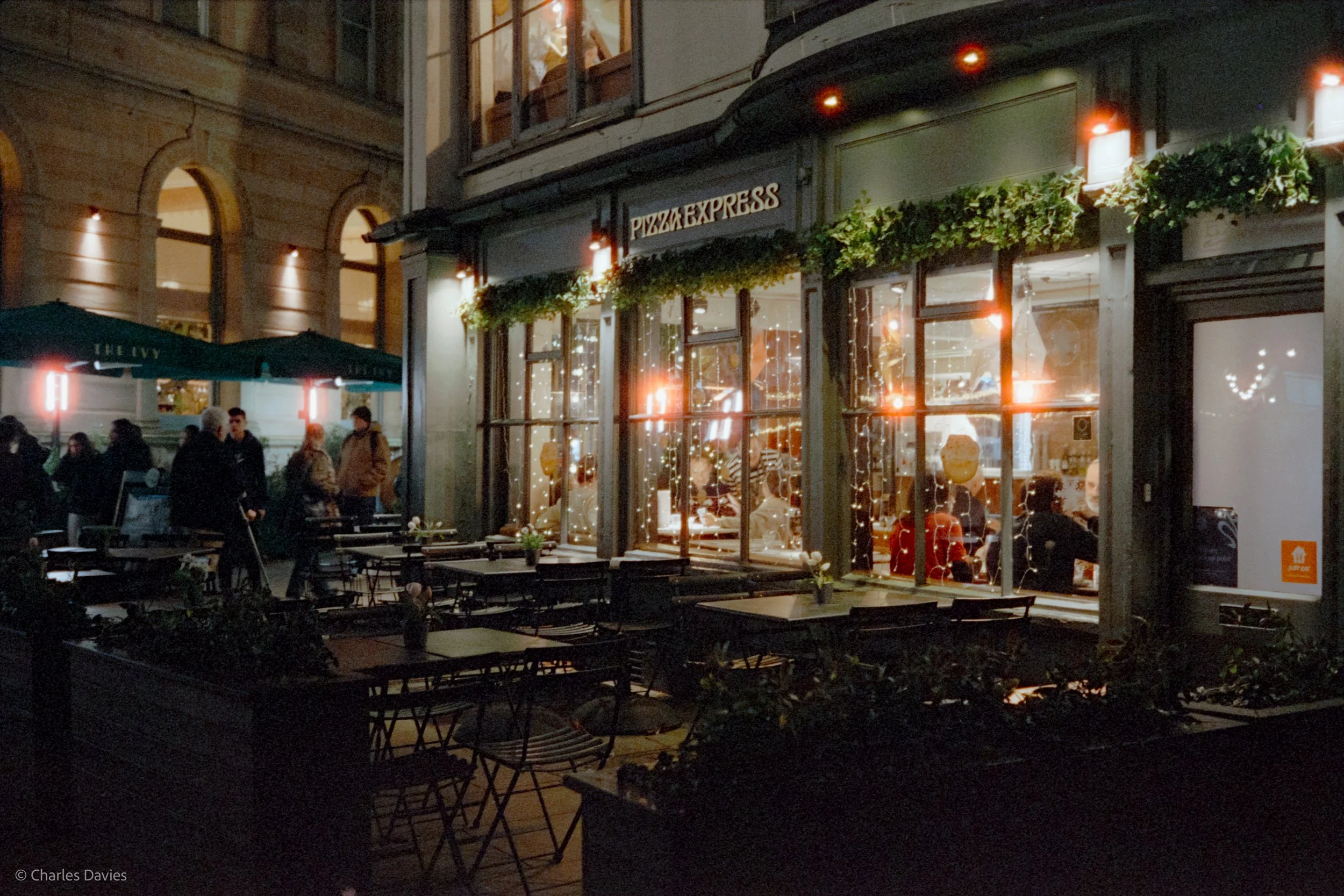 Roll 16 - 2024 - Europe - United Kingdom - Exeter - Cinestill 800T - Olympus 35DC - 35mm - Film - Colour - Night time 
