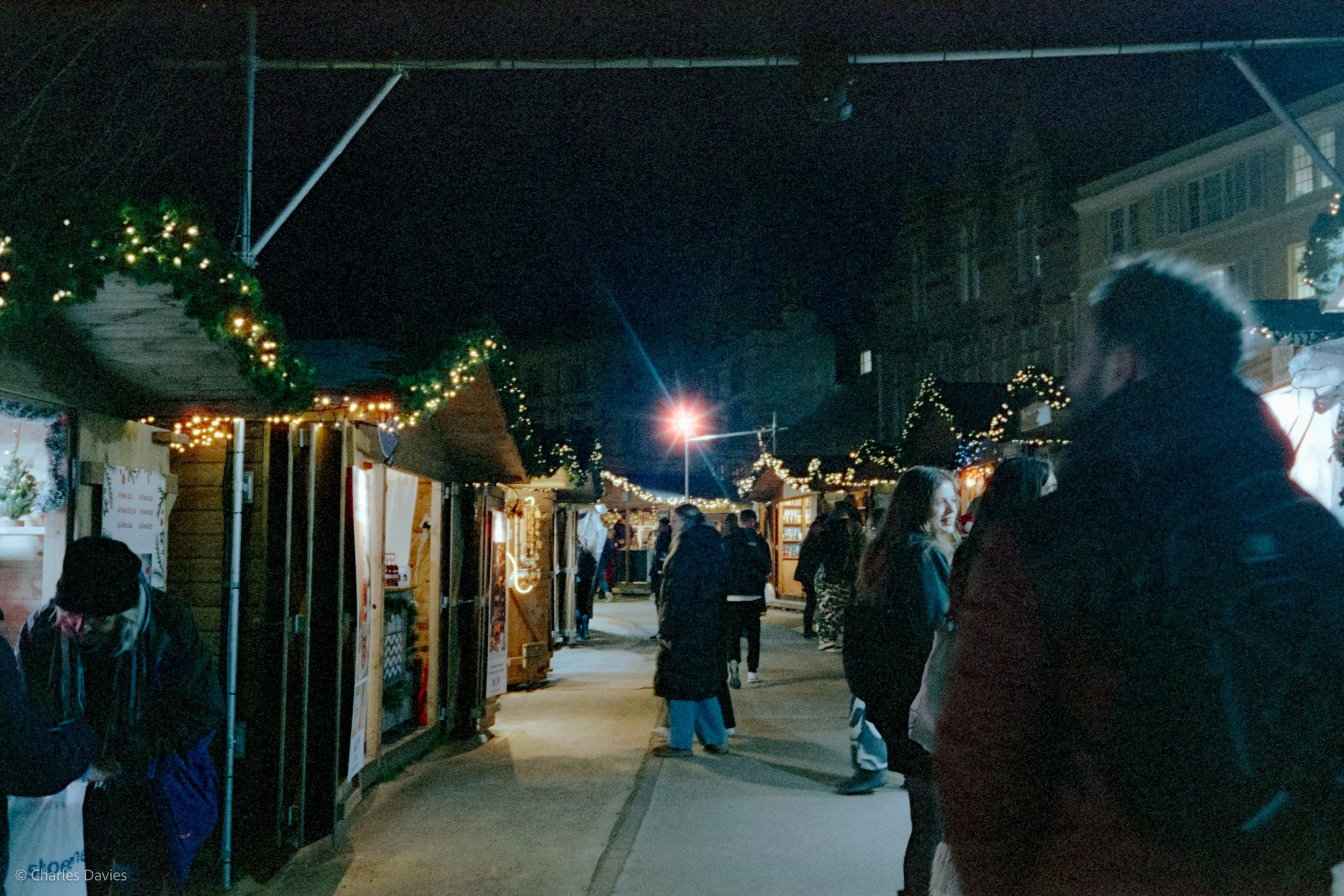 Roll 16 - 2024 - Europe - United Kingdom - Exeter - Cinestill 800T - Olympus 35DC - 35mm - Film - Colour - Night time 
