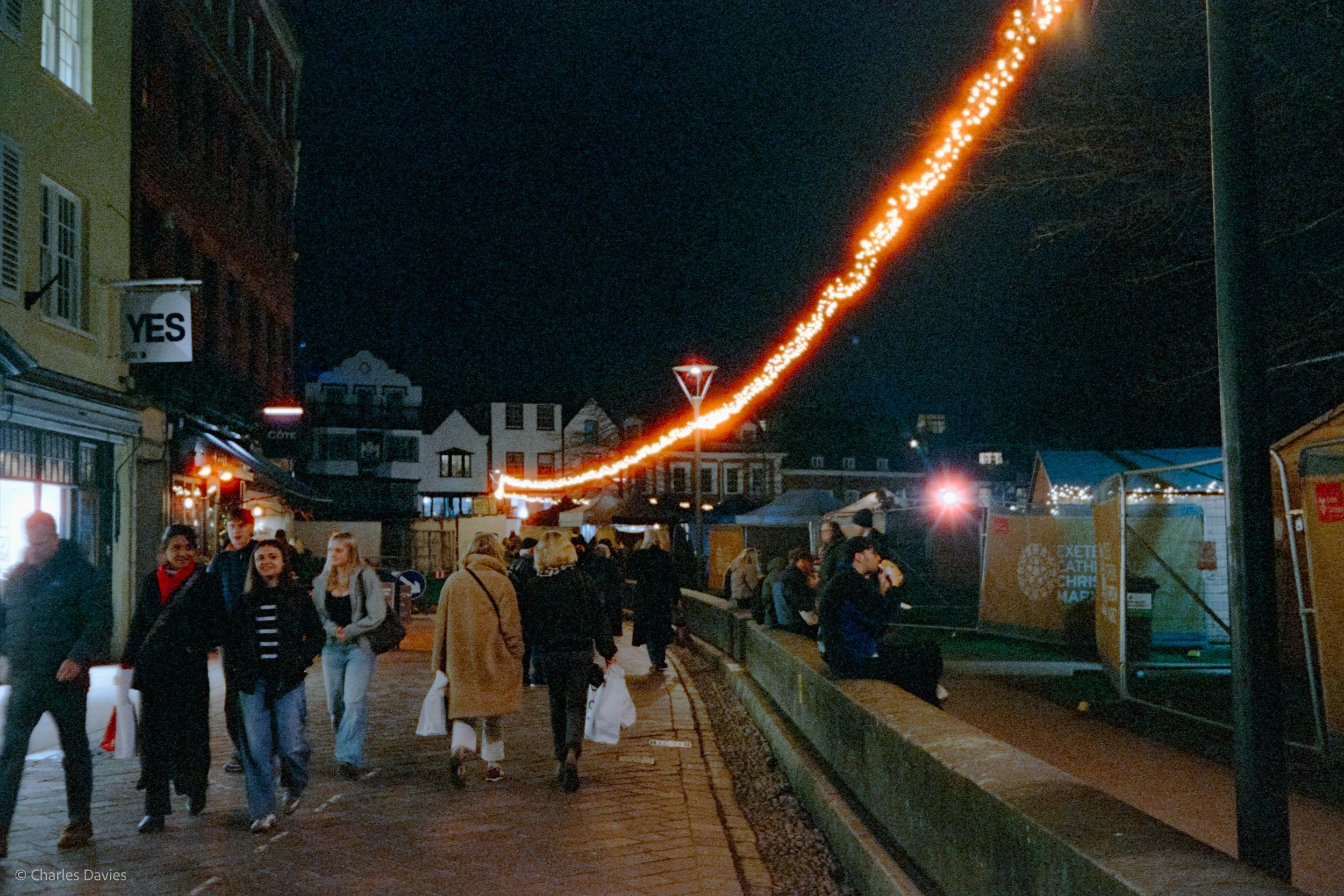 Roll 16 - 2024 - Europe - United Kingdom - Exeter - Cinestill 800T - Olympus 35DC - 35mm - Film - Colour - Night time 
