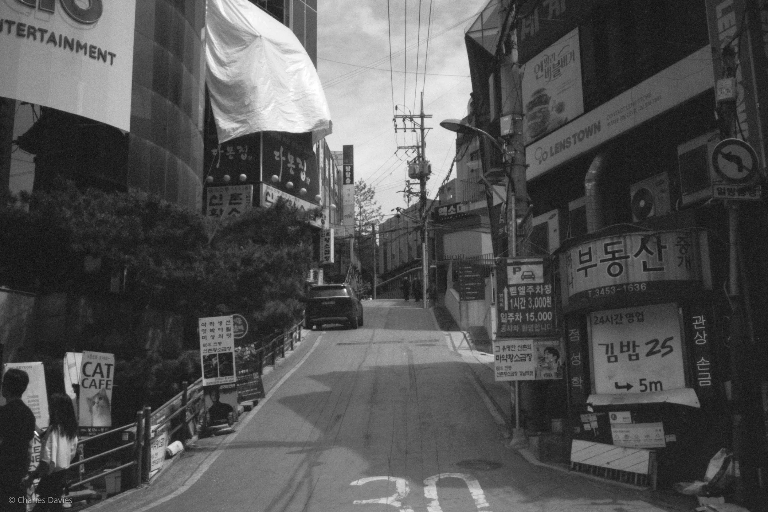 Roll 9 - 2023 - South East Asia - South Korea - Seoul - Kentmere Pan 400 - Olympus 35DC - 35mm - Film - B&W 