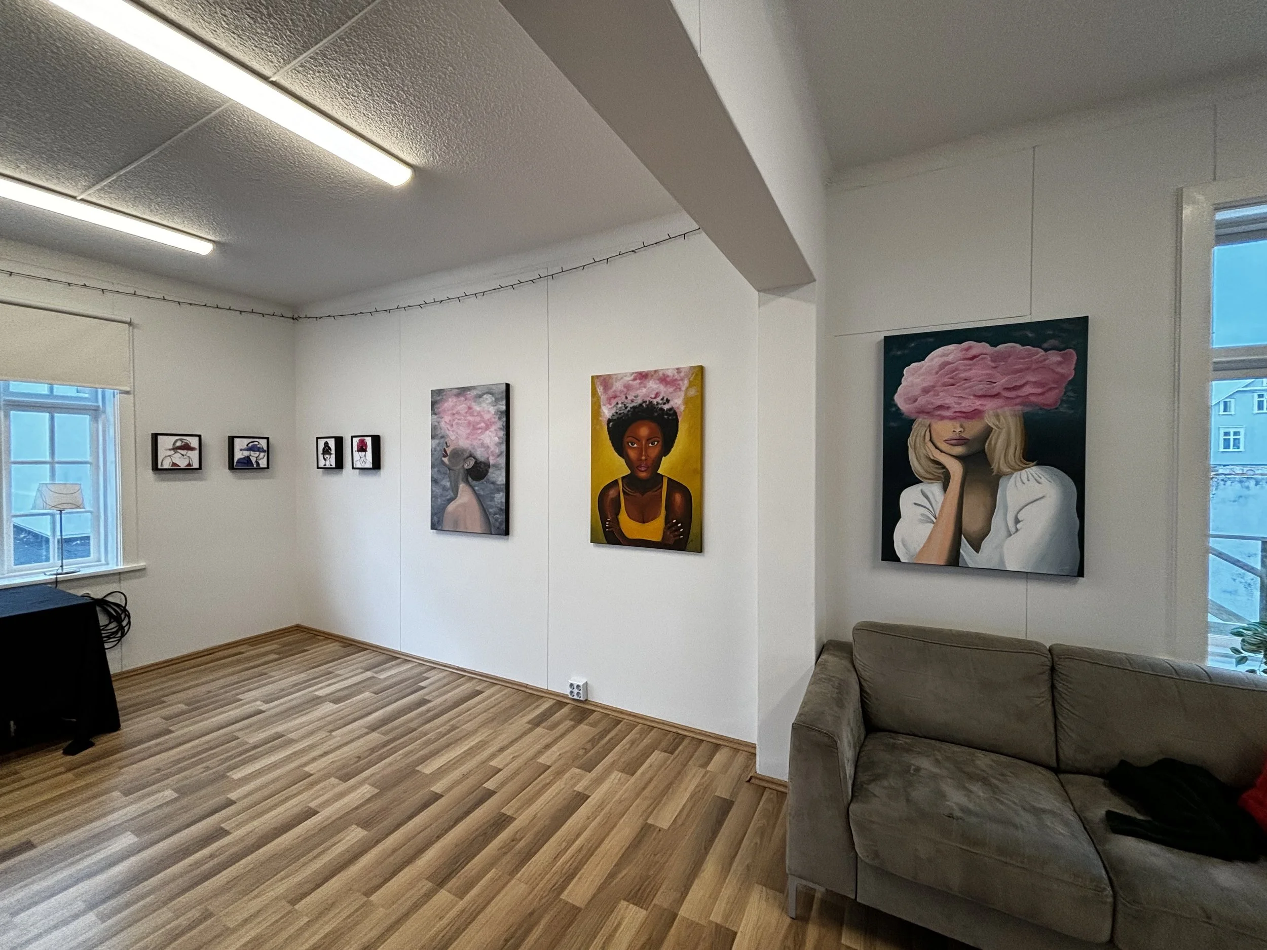 The setup at the JCI house in Reykjavik